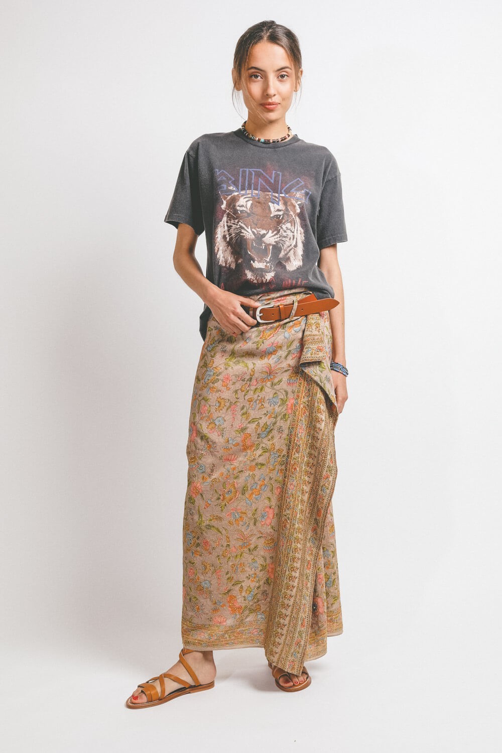 Image du produit Anine Bing Tiger Tee In Black - 2