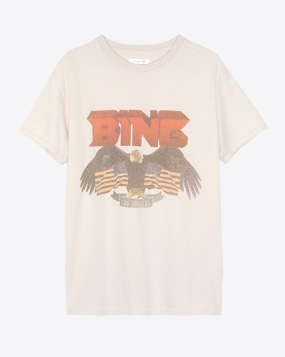 Tee-shirt imprimé Aigle Vintage Bing tee white Anine Bing.