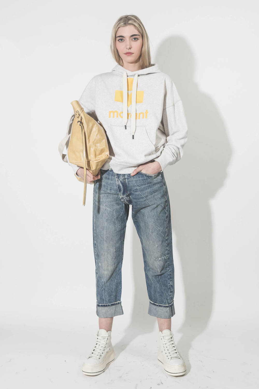 Sweat off white jaune online