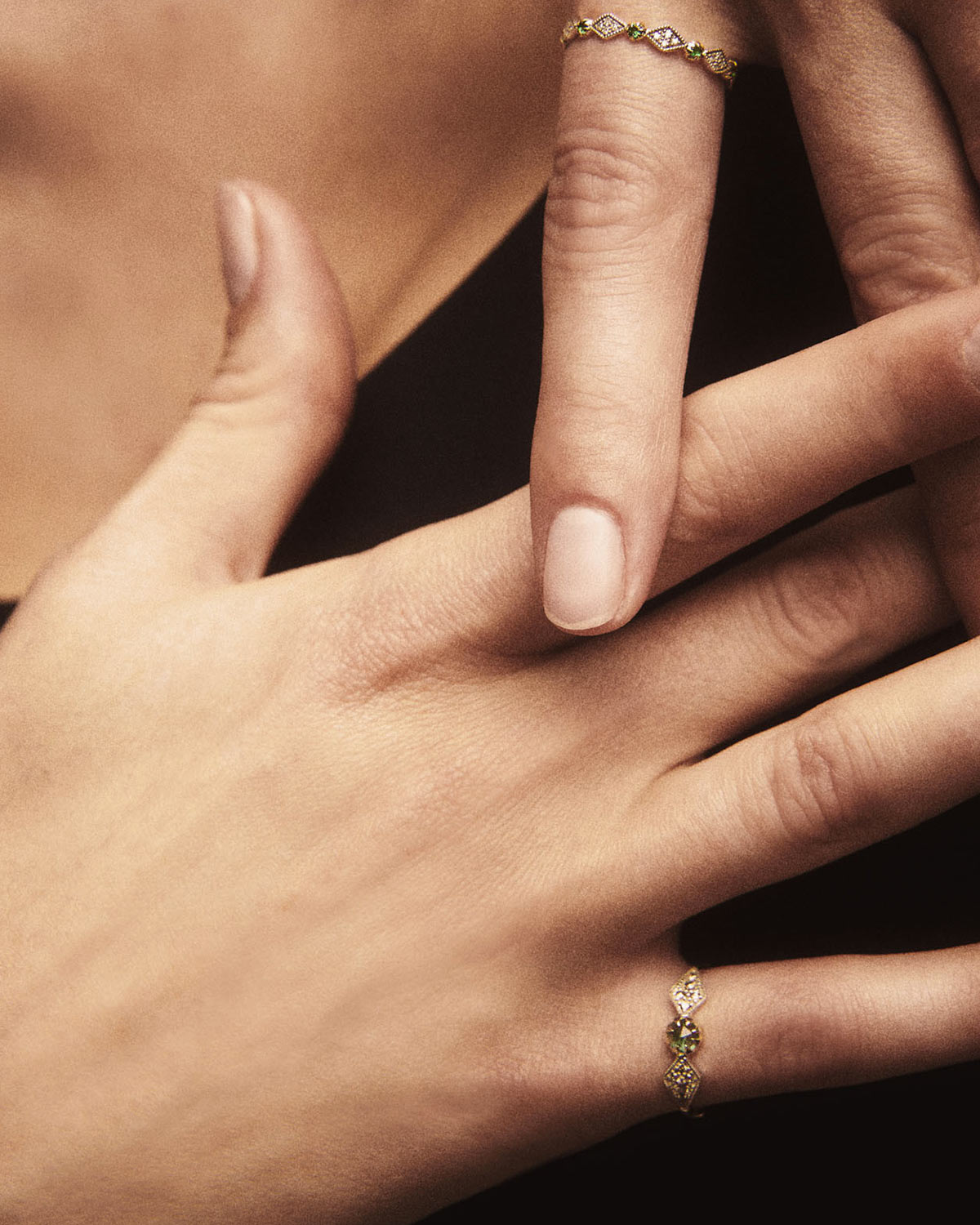 Bague en or émeraude et diamants Adèle Pascale Monvoisin 