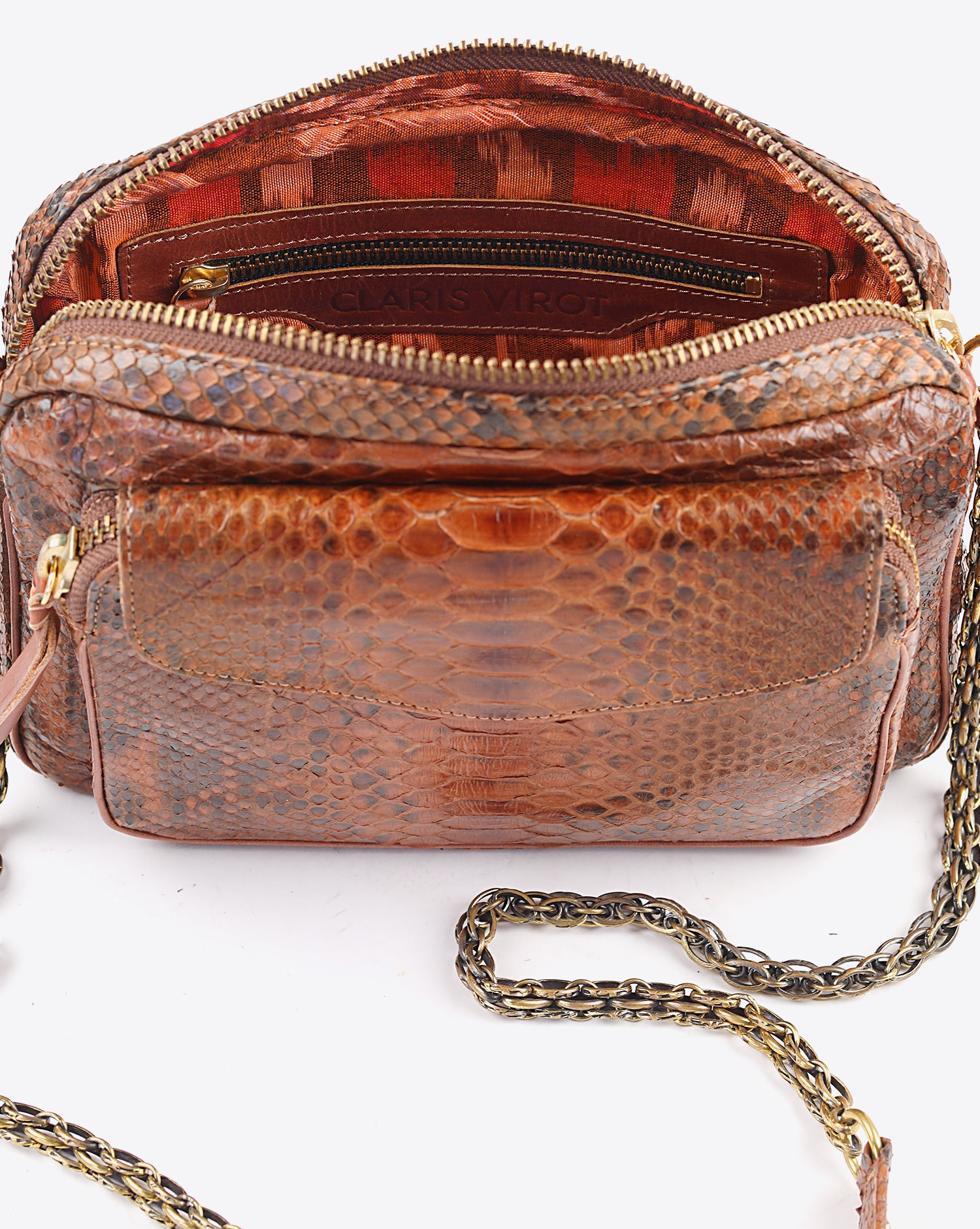 Image du produit Claris Virot Sac Python Charly Moka   - 4