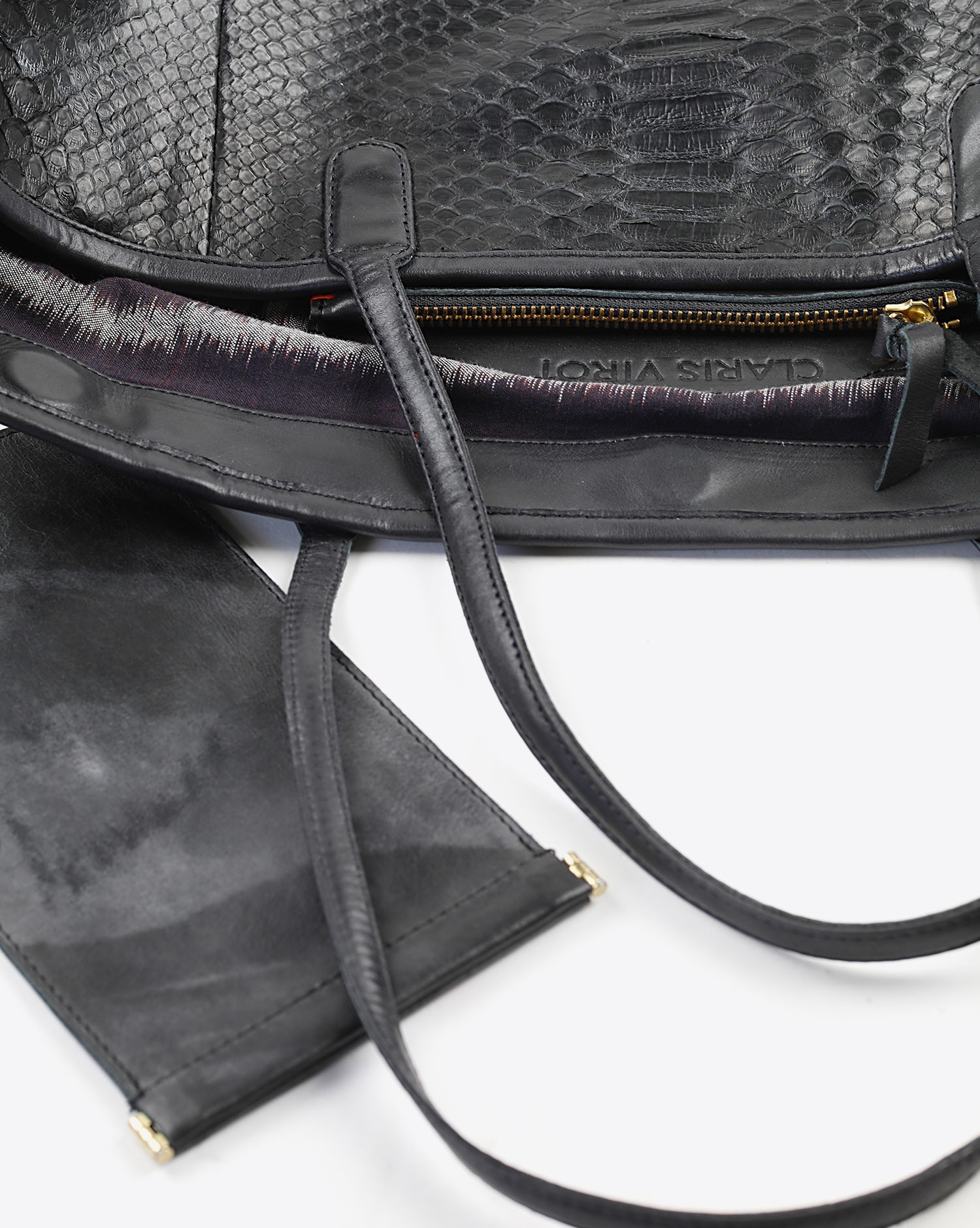 Image du produit Claris Virot Cabas Big Marny Python - Noir   - 2