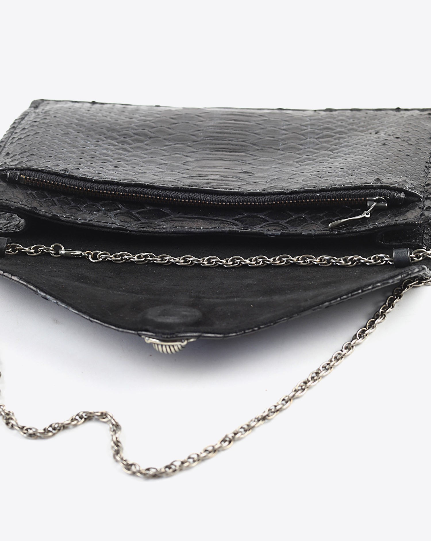 Image du produit Claris Virot Porte Cartes Python Big Alex - Noir - Or  - 5