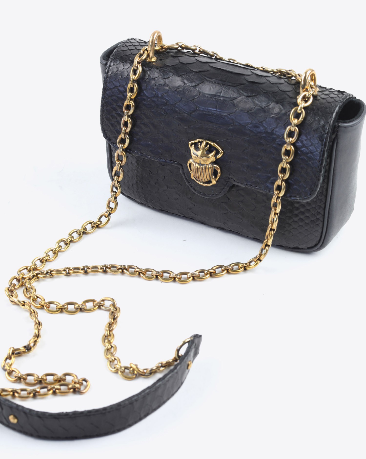 Image du produit Claris Virot Sac Python Mini Ava Beatle - Noir  - 4