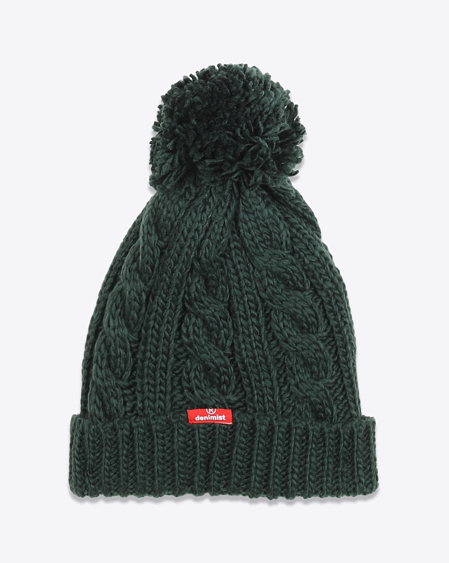 Bonnet Pompon beanie Denimist Forest green 