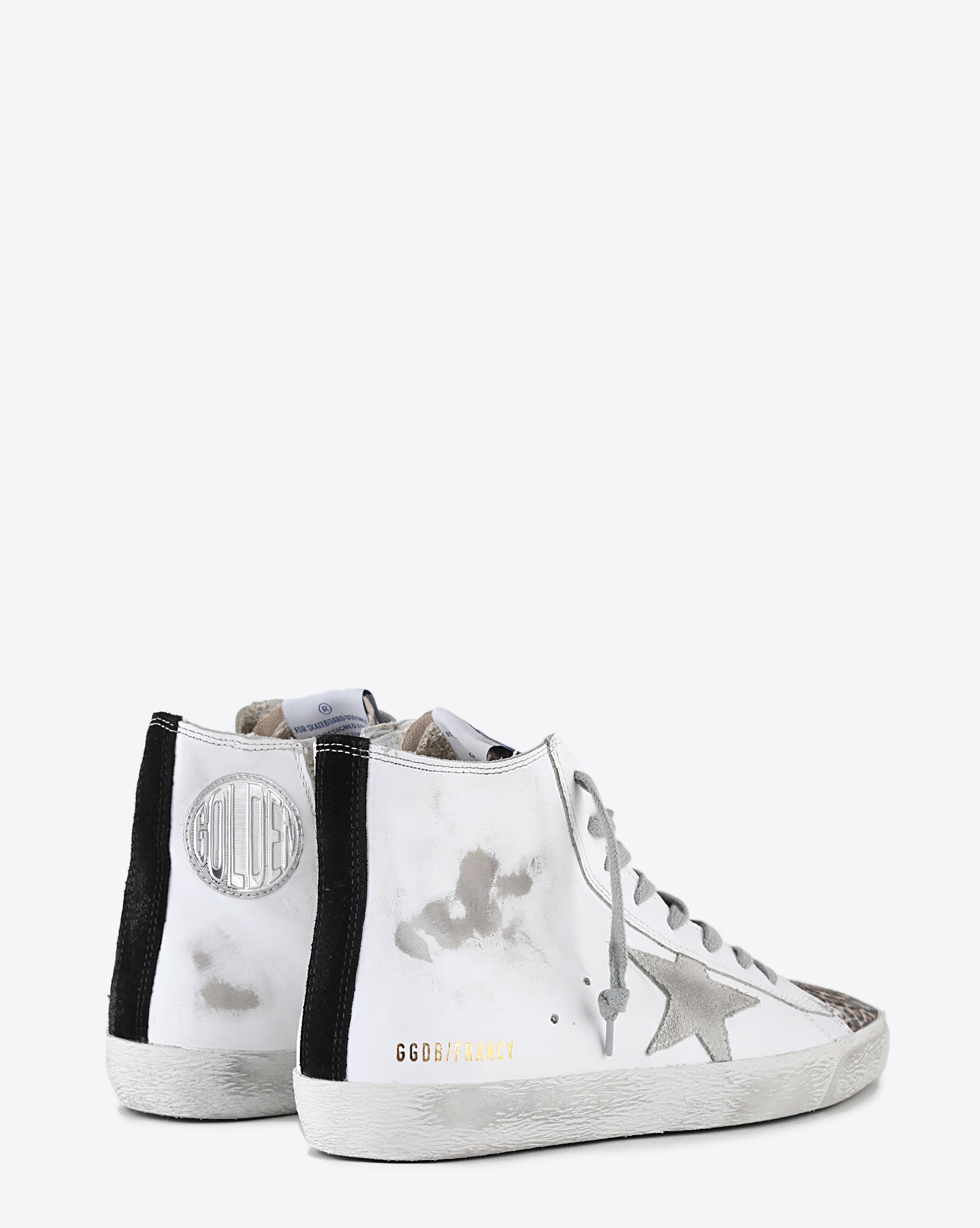 Image du produit Golden Goose Femme Francy - White Leather Leopard Suede - Brown Leo 10258 - 3