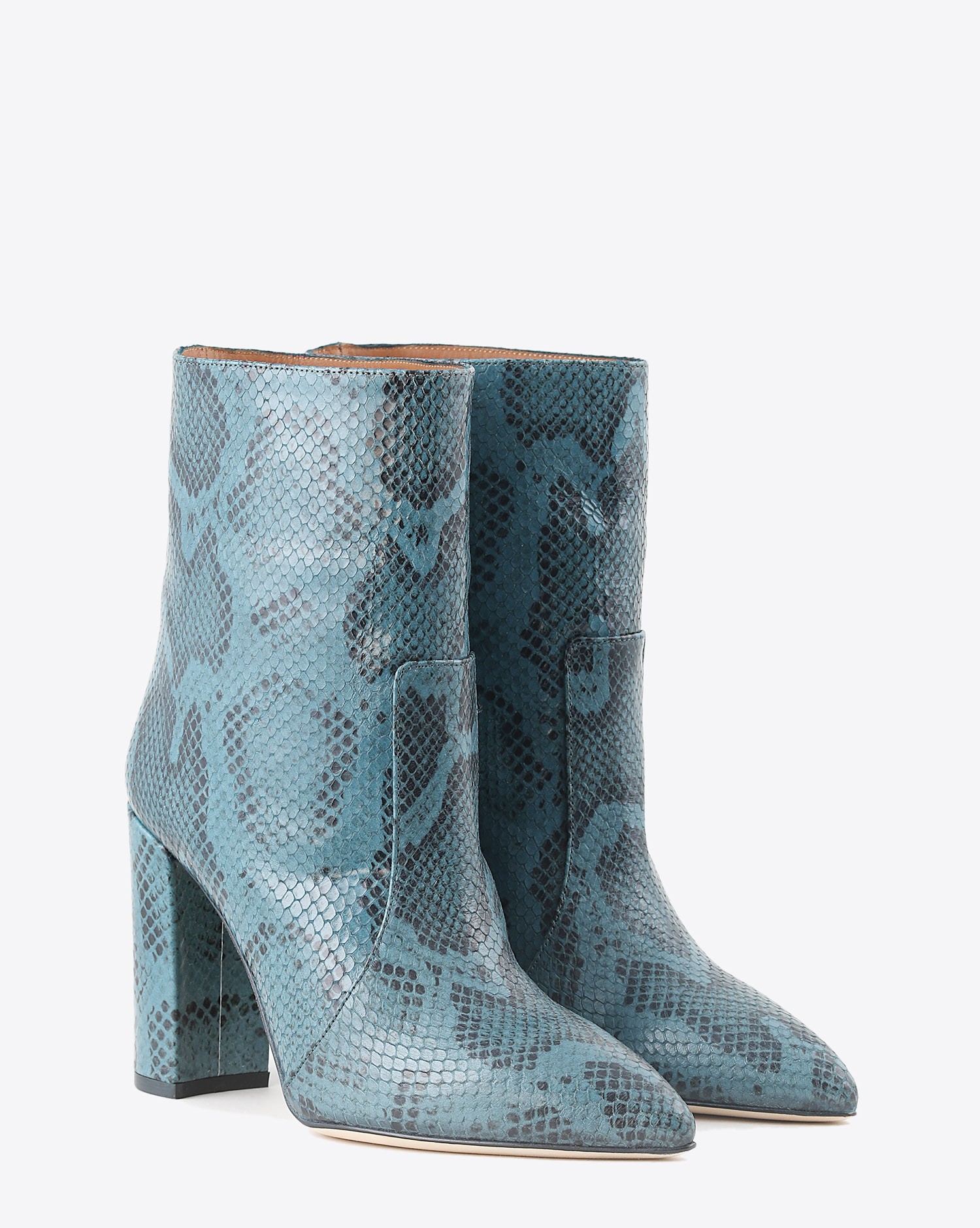 Image du produit Paris Texas Pré Collection Bottines Effet Serpent - Grigio Azzurro - 2