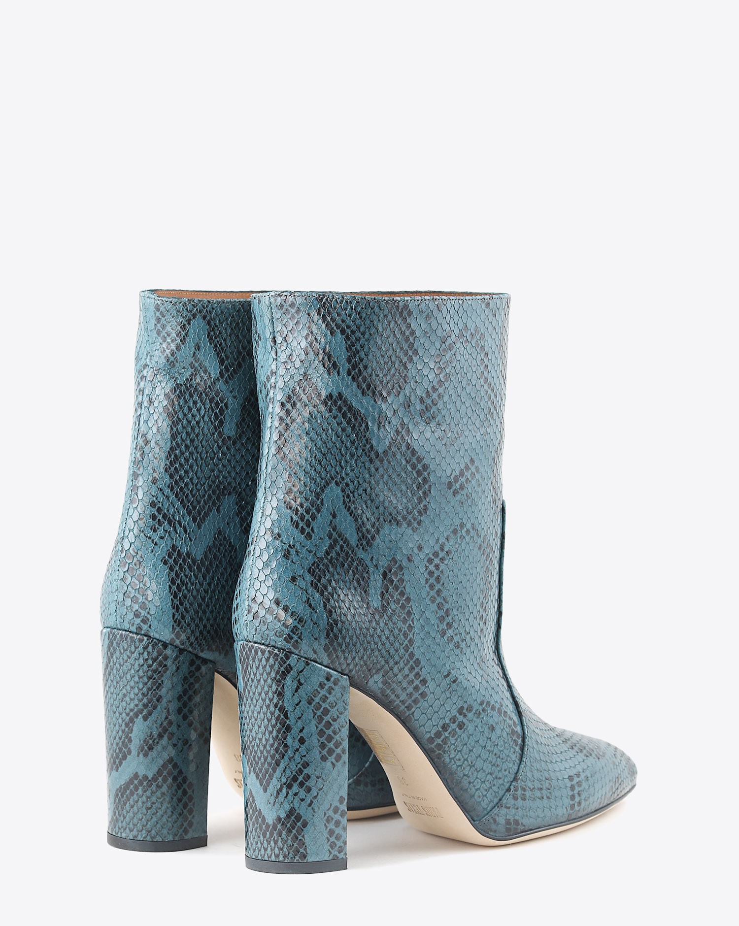Paris Texas Pr Collection Boots effet Serpent Grigio Azzurro