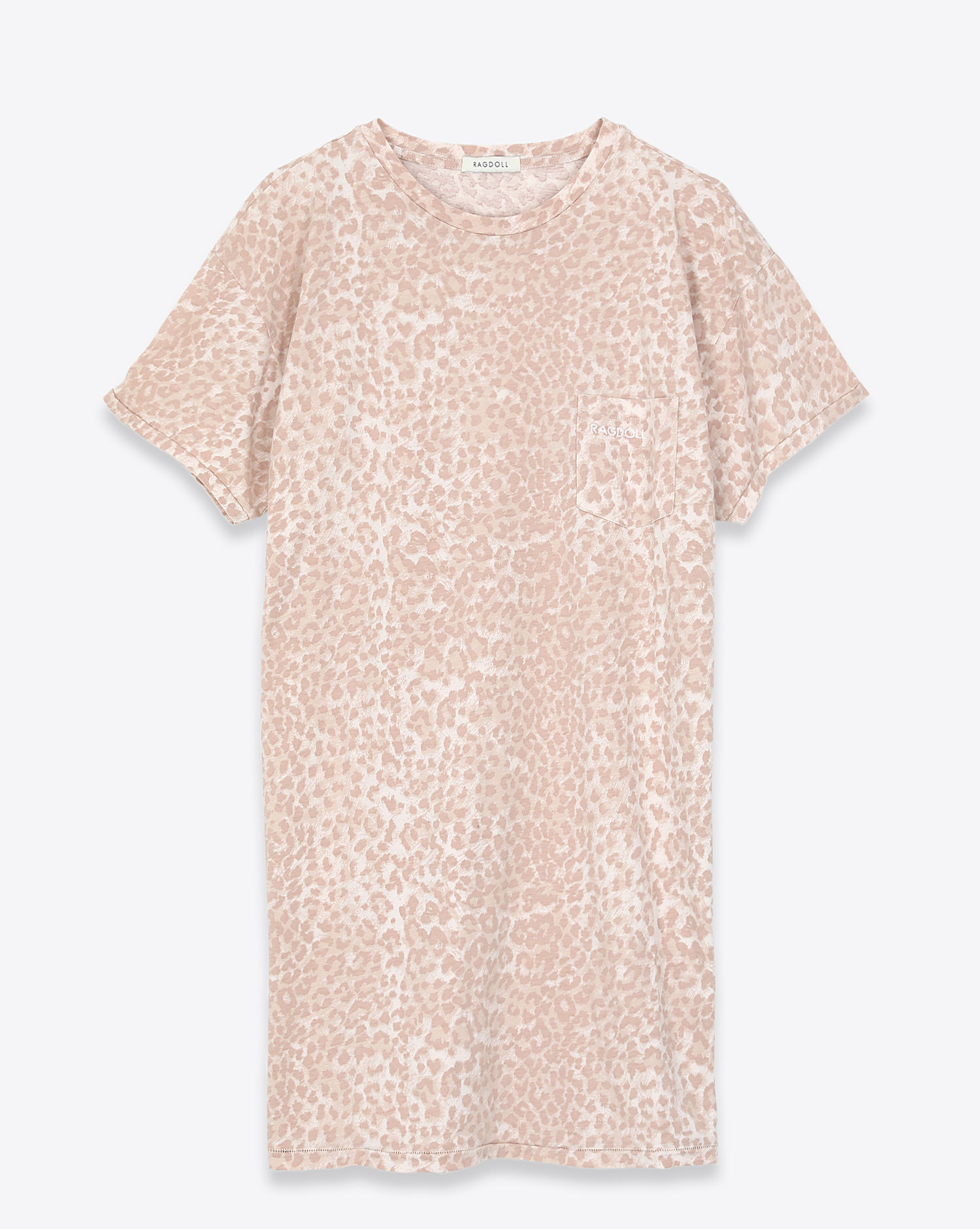 Robe tee-shirt blush léopard Ragdoll LA 