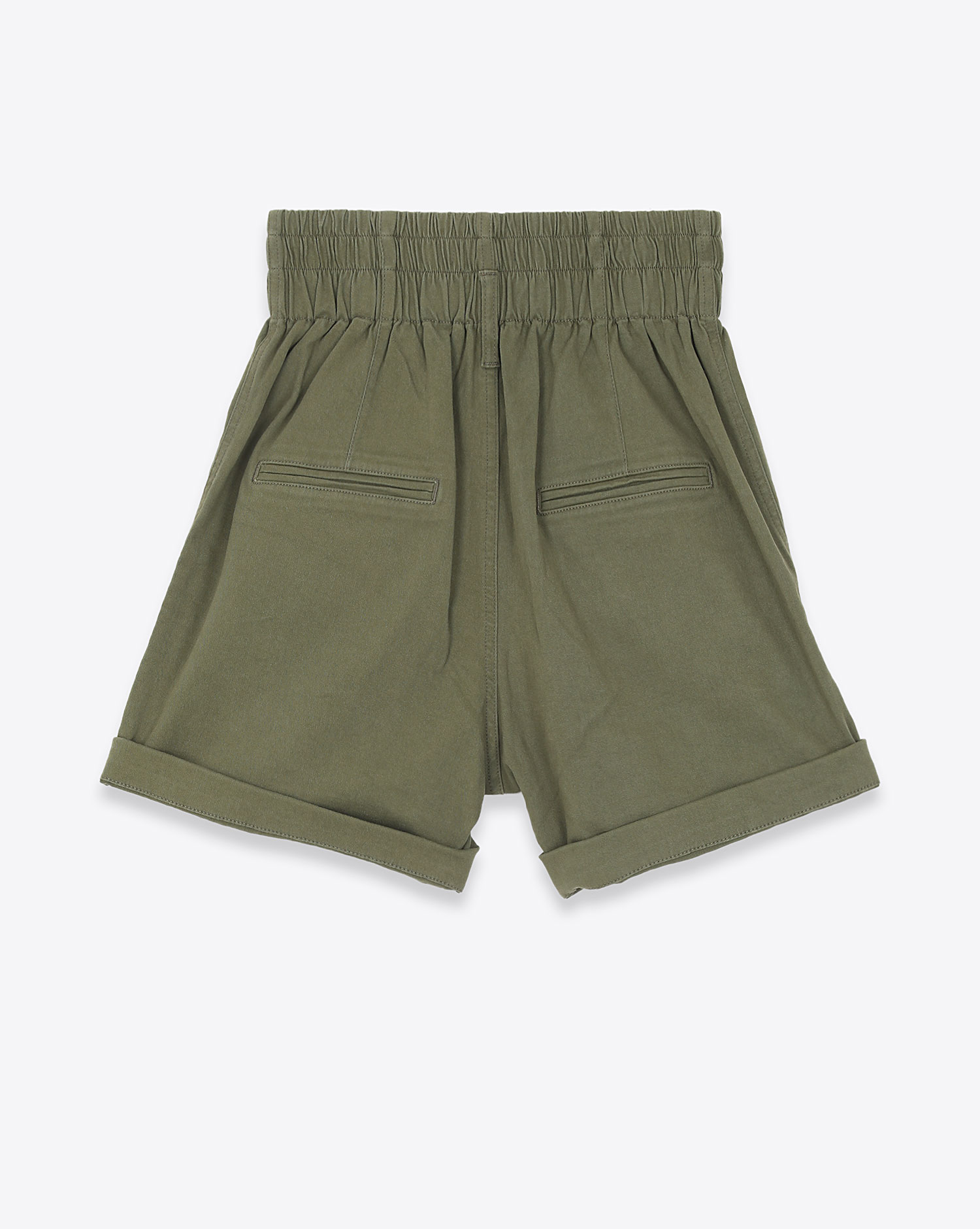 Image du produit Ragdoll LA High Waisted Shorts - Army Green  - porté