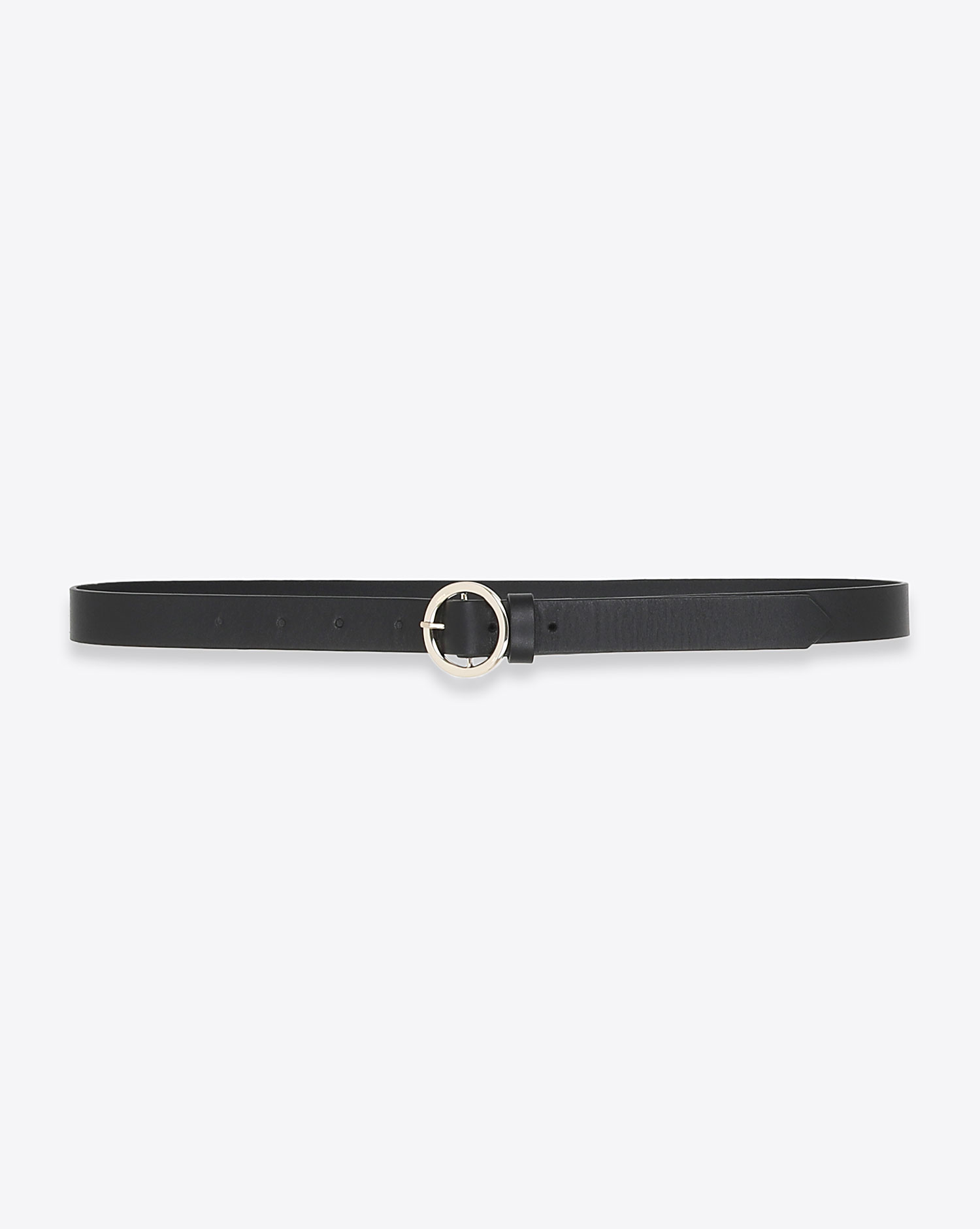 Ceinture fine en cuir noir Jacqueline Anine Bing 