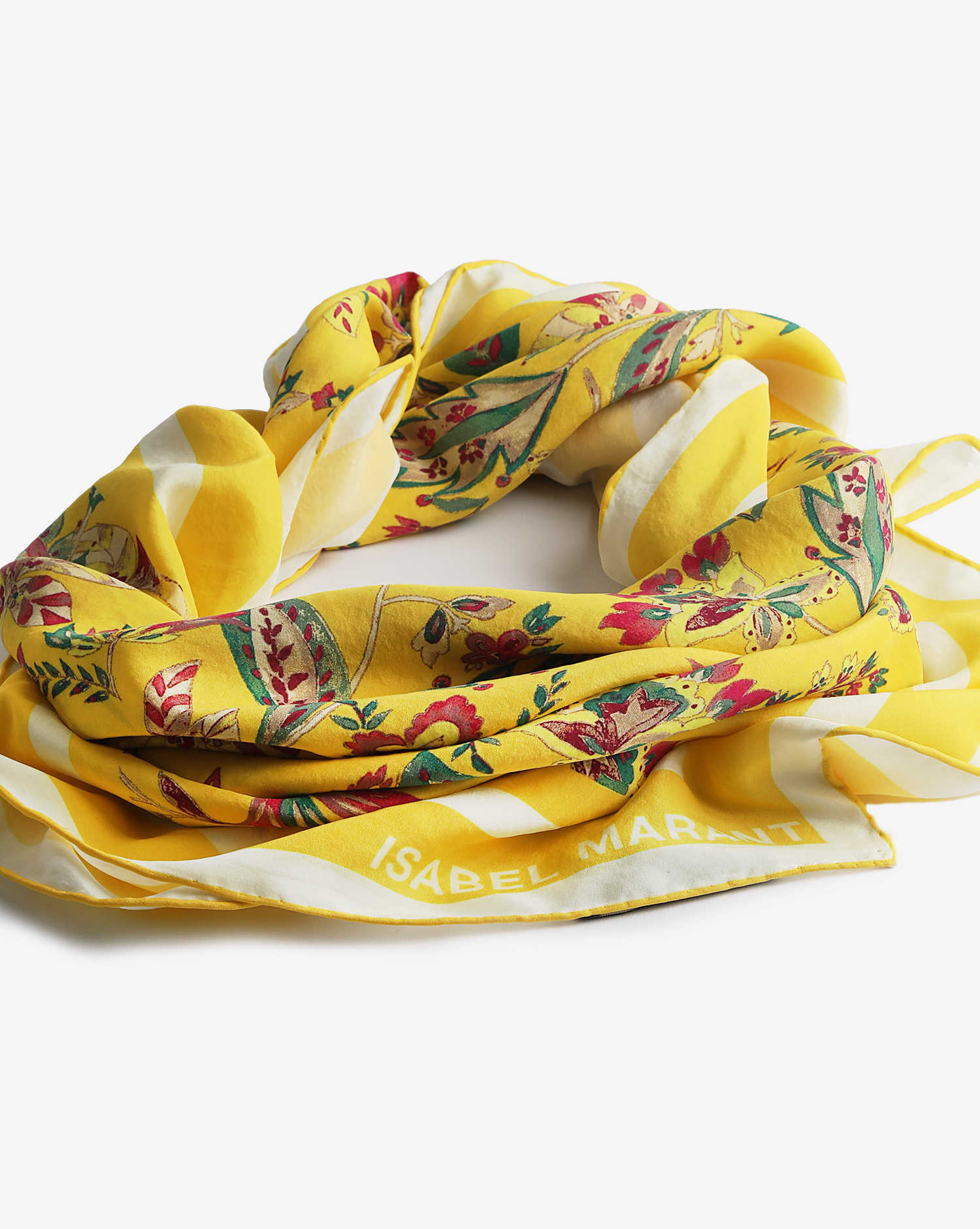 Image du produit Isabel Marant Accessoires Foulard SCARFILI - Yellow   - porté