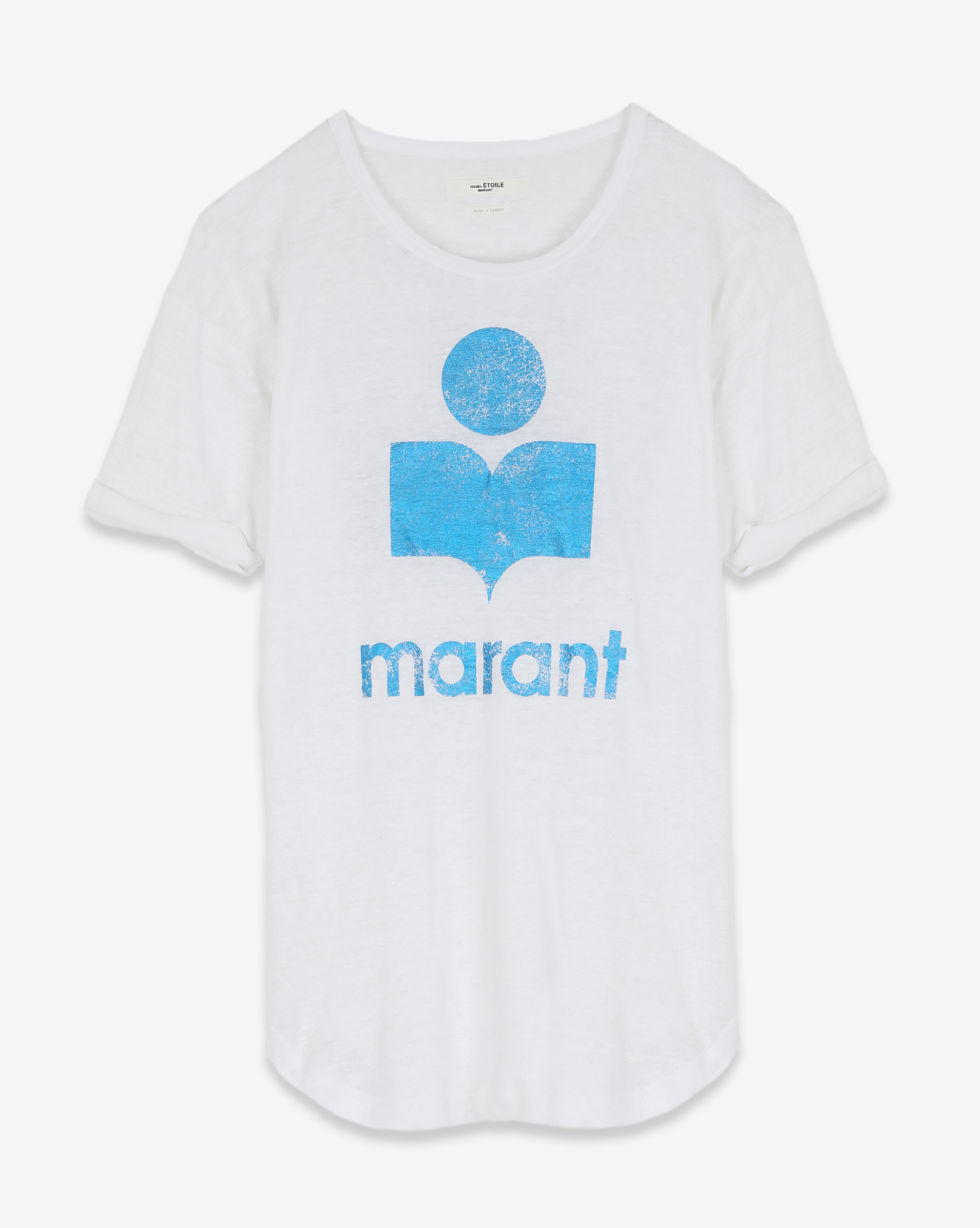 Tee-shirt Koldi logo blue Isabel Marant Etoile. 