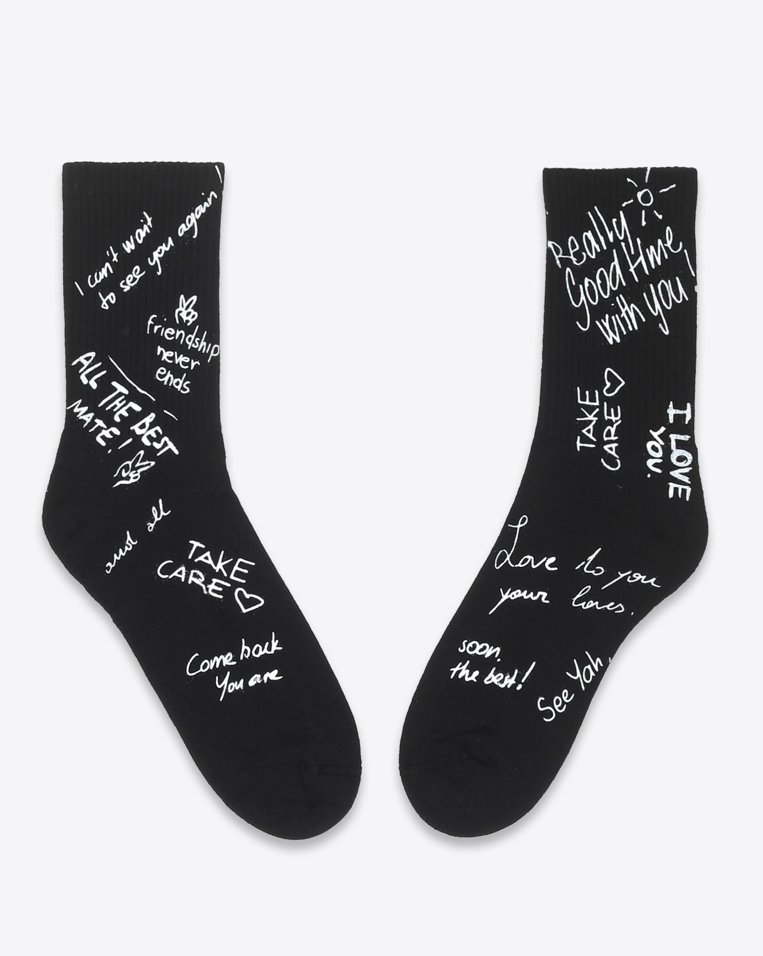Image du produit Golden Goose Accessoires Collection Socks High Rib - Black White 80203