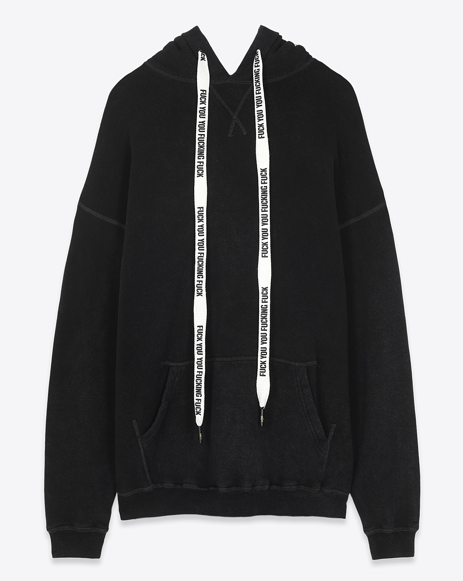 Sweat-shirt hoodie oversized W/FUUF noir r13
