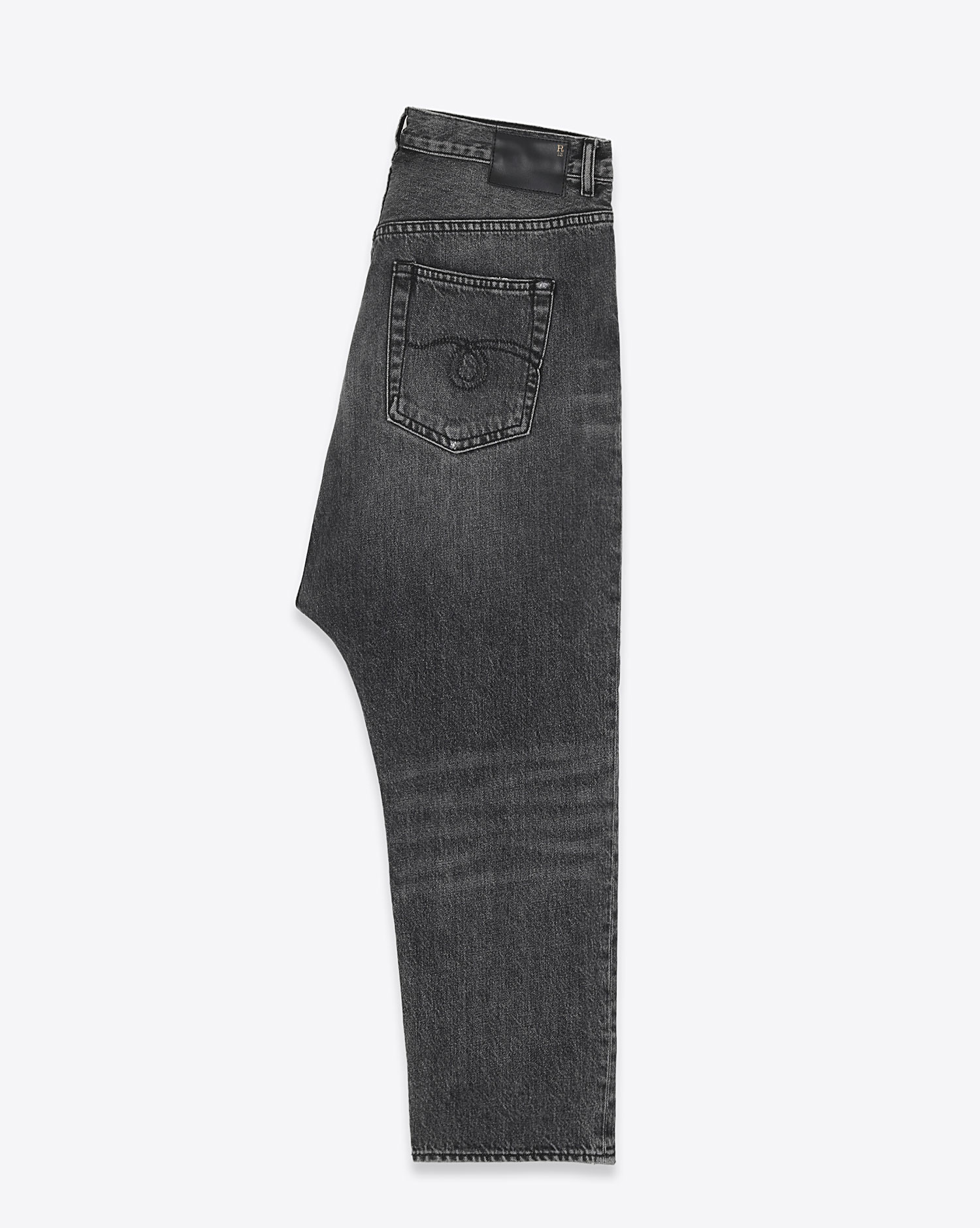 R13 Tailored Drop Jean - Leyton Black