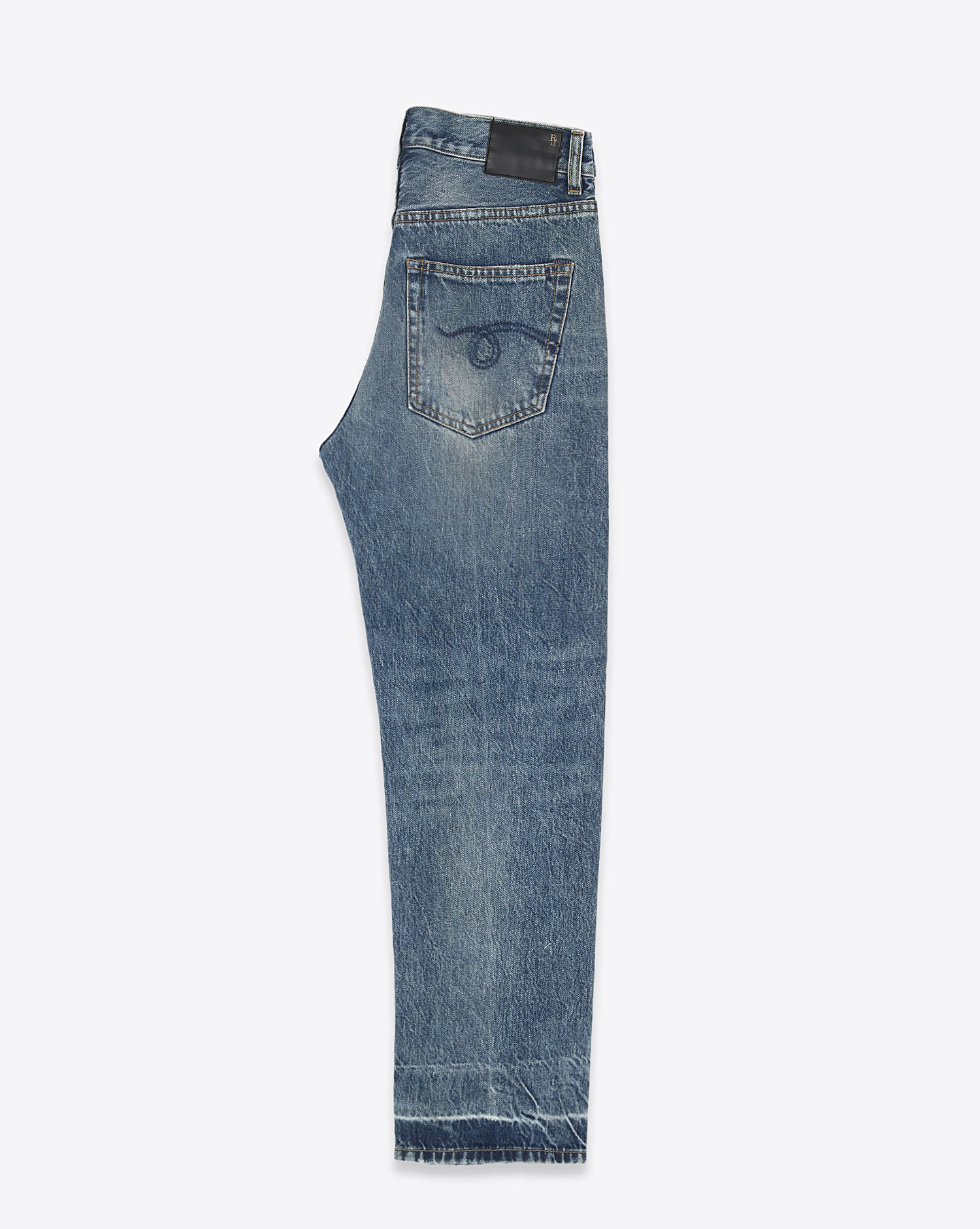 Jeans R13 Denim Collection Boyfriend Jean Jasper W/Let Down Hem