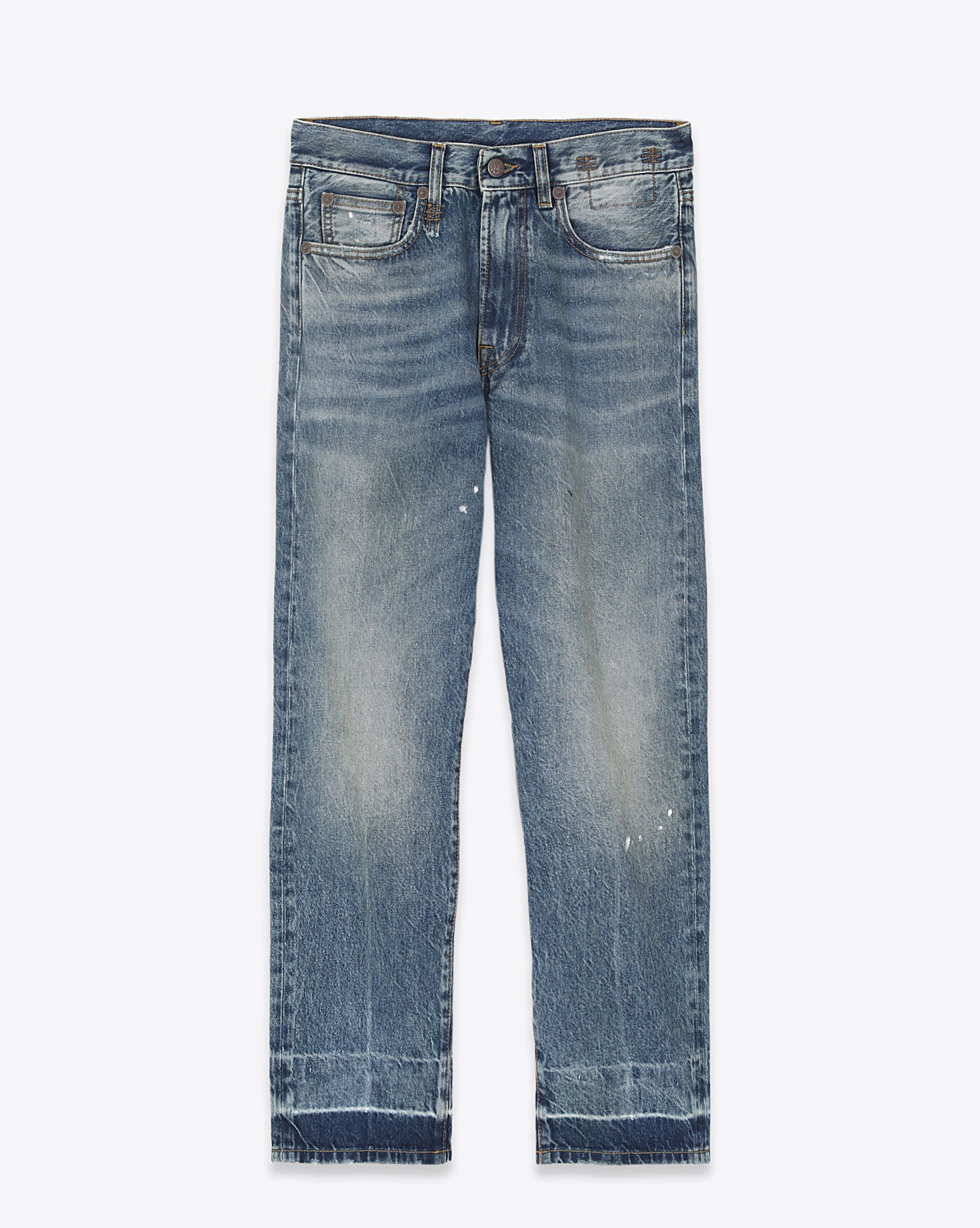 Jeans R13 Denim Boyfriend Jean délavage Jasper W/Let Down Hem. 