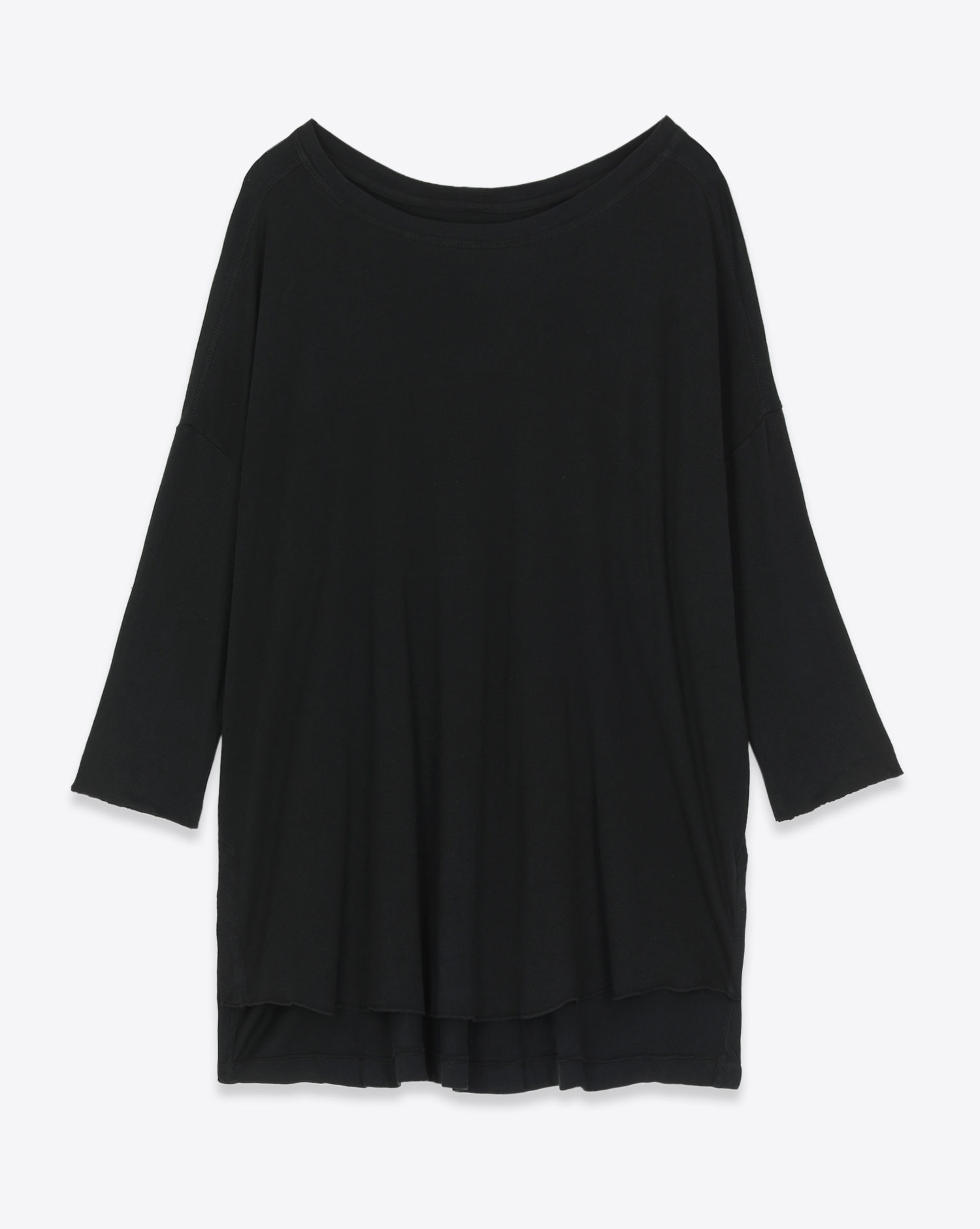 Tee-shirt Cocoon Raquel Allegra en jersey noir.
