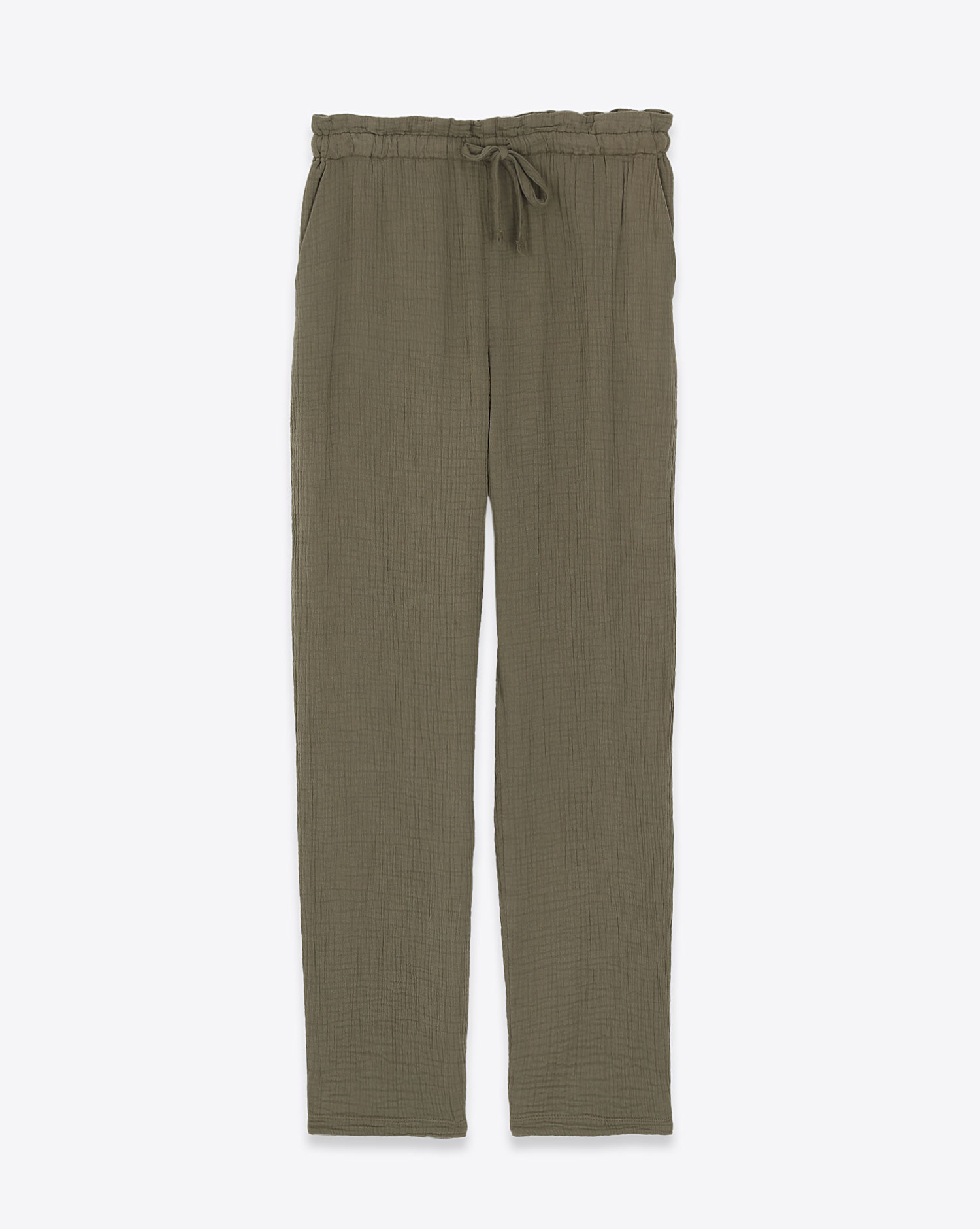 Pantalon Tie Pant Raquel Allegra olive. 