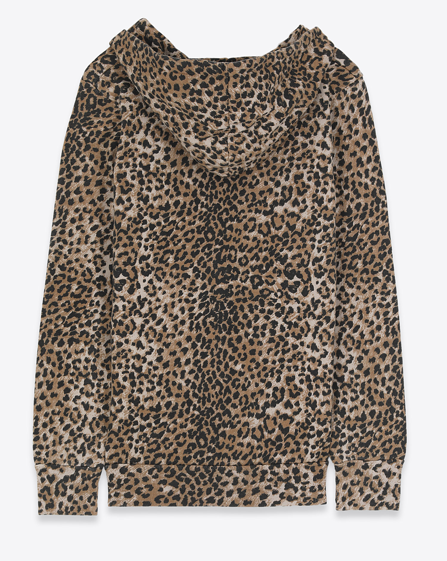 Ragdoll LA Oversized Hoodie W Zip Brown Leopard