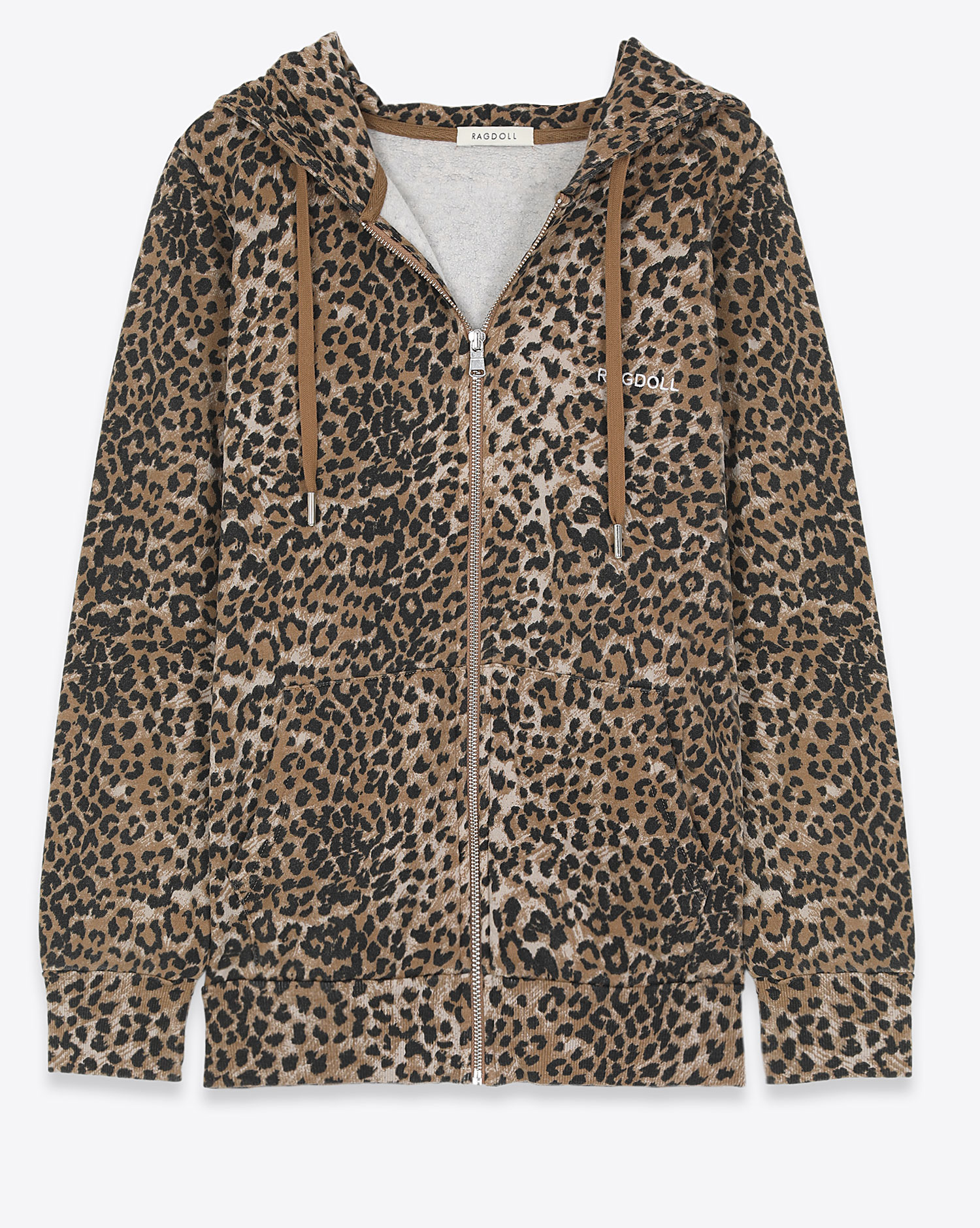 Cheetah print zip up hoodie store