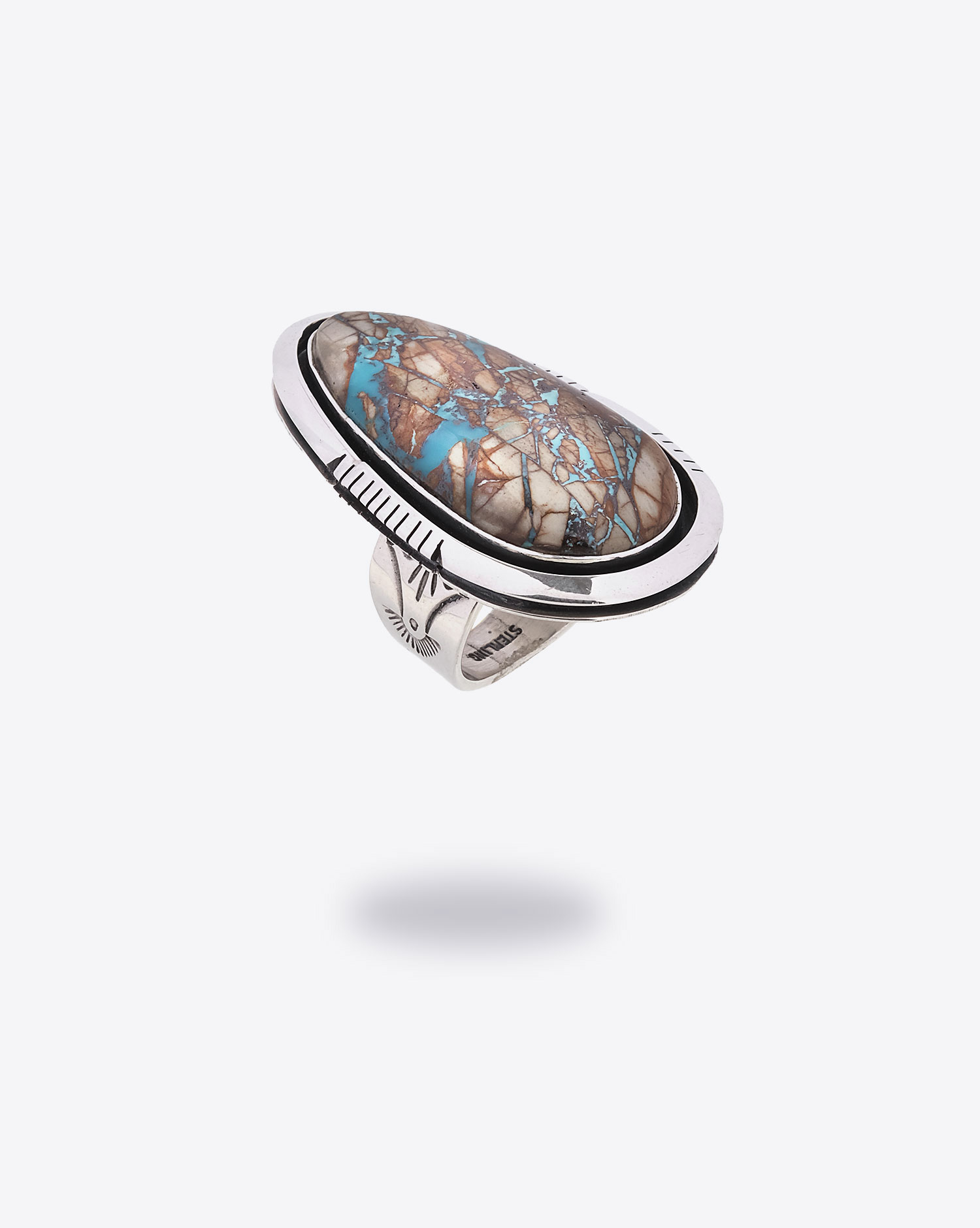 Produit Bague Boulder Harpo avec pierre turquoise 