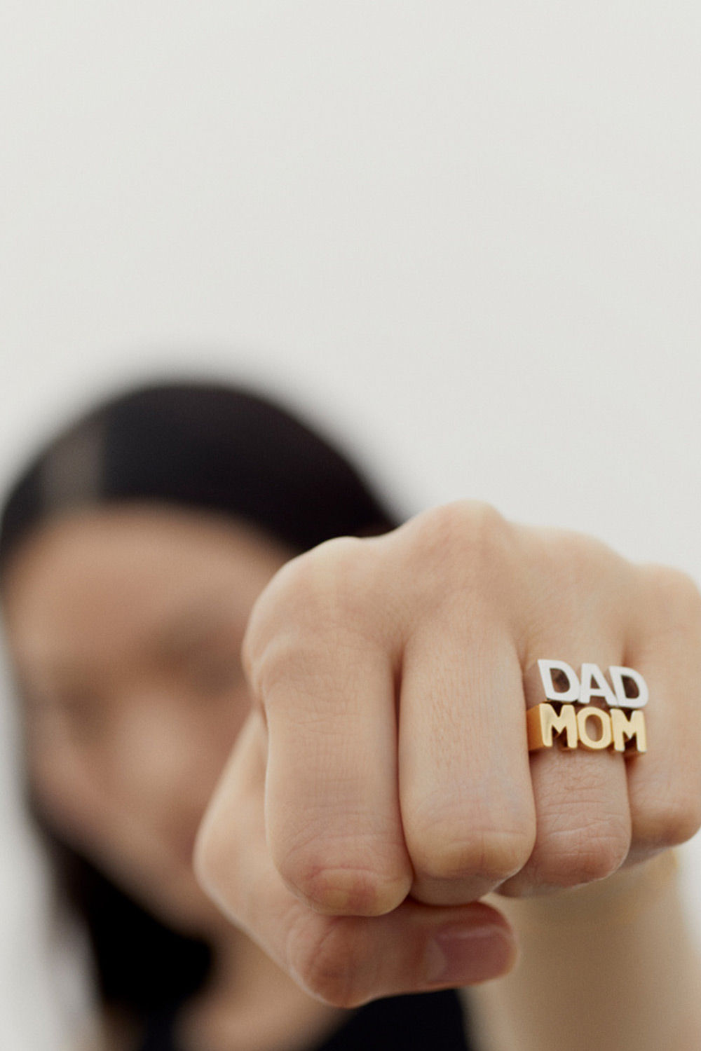 Produit Bague Dad Maria Black en argent. 