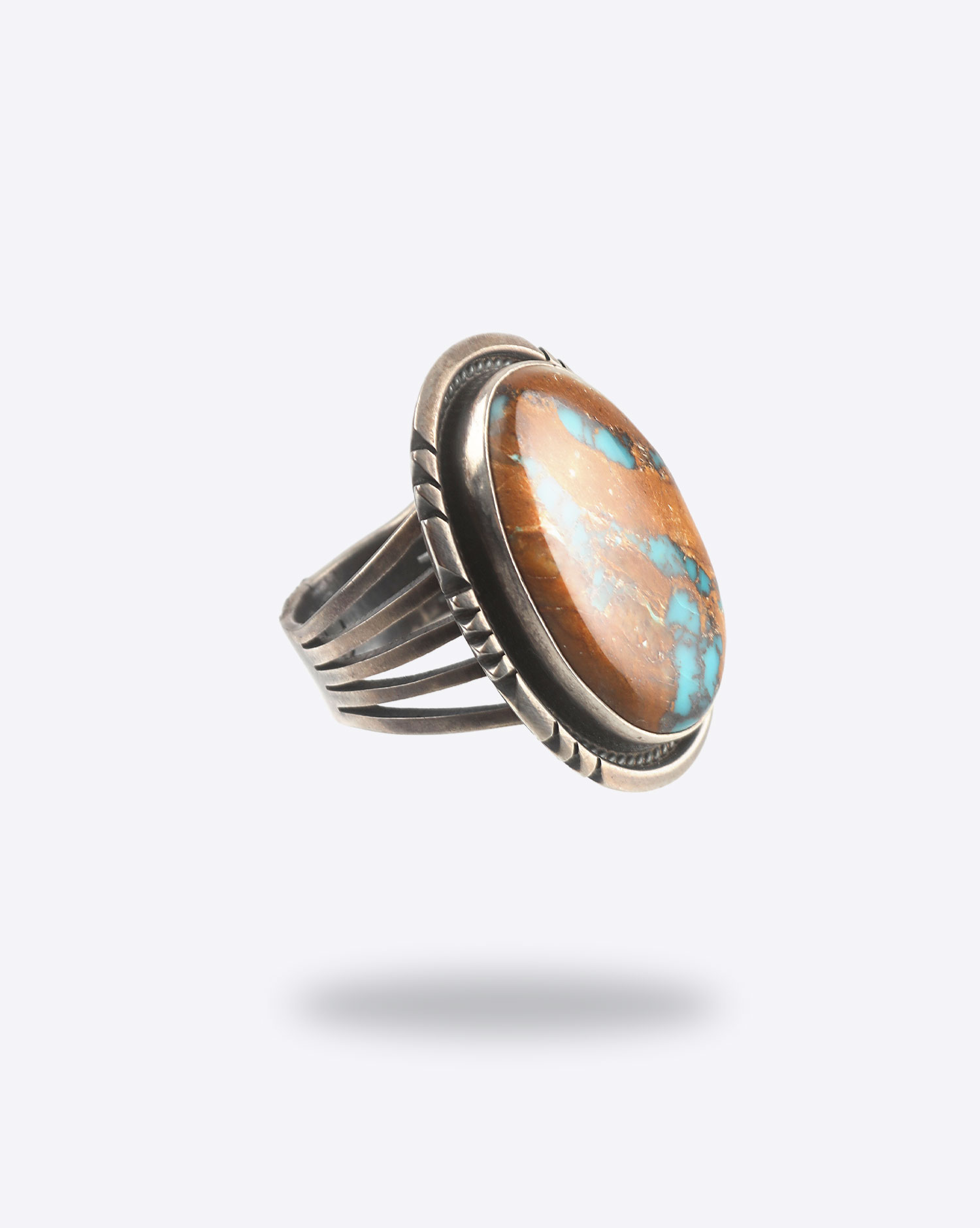 Harpo Bague Kingman Boulder - Brown Turquoise