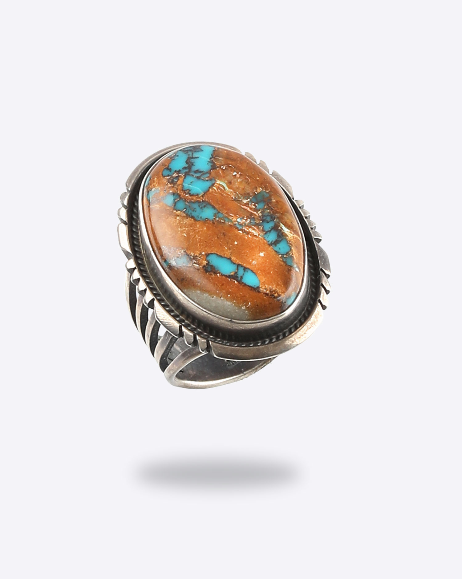 Harpo Bague Kingman Boulder - Brown Turquoise