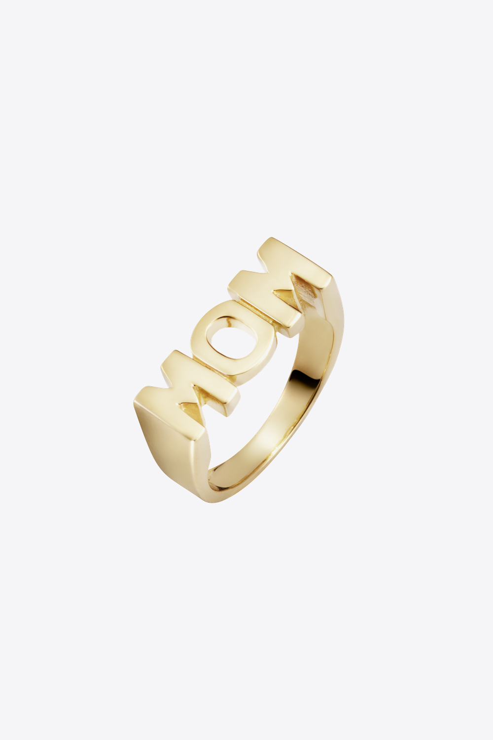 Bague Mom Maria Black en argent plaqué or. 