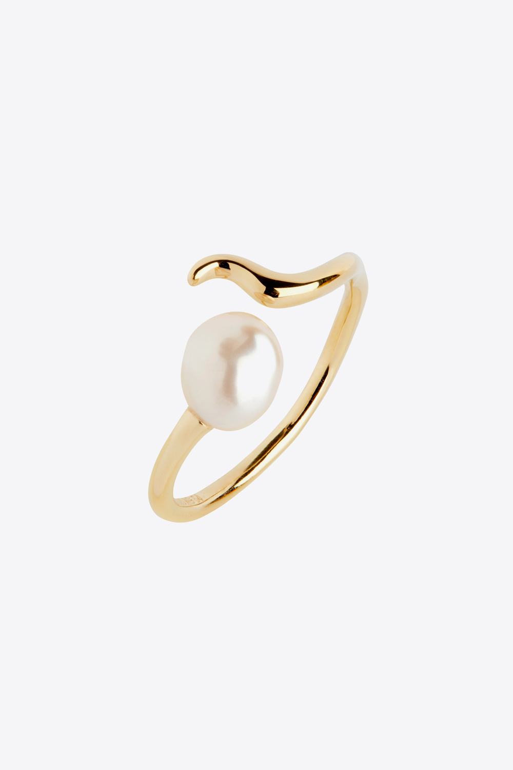 Bague Moonshine Maria Black plaquée or. 