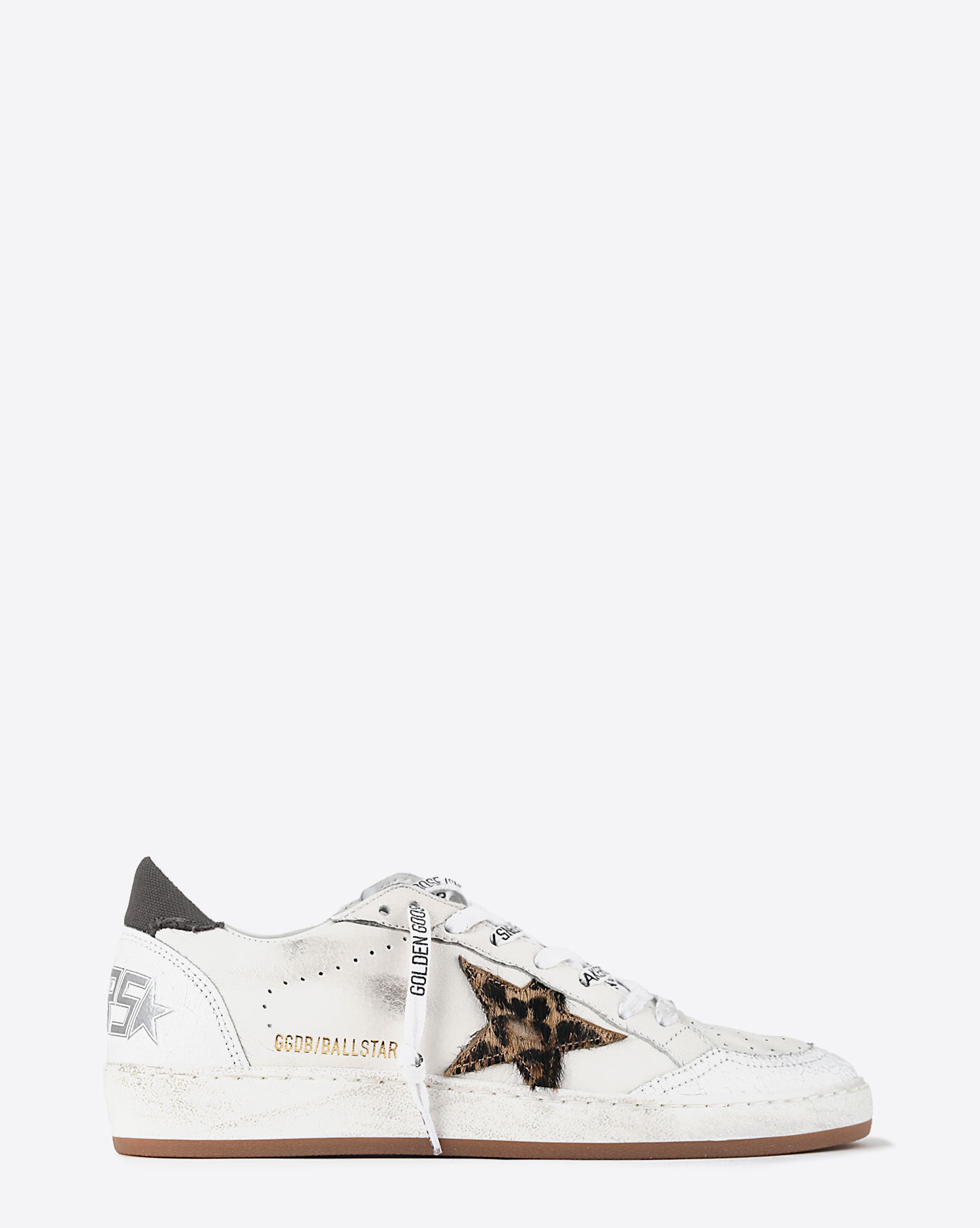 Golden Goose Woman Collection Ball Star – White Beige Brown Leo 10889