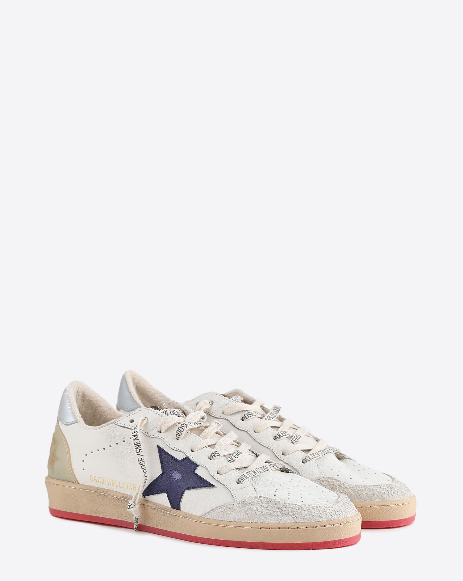 Sneakers Golden Goose Ball Star White Violet Silver 11379
