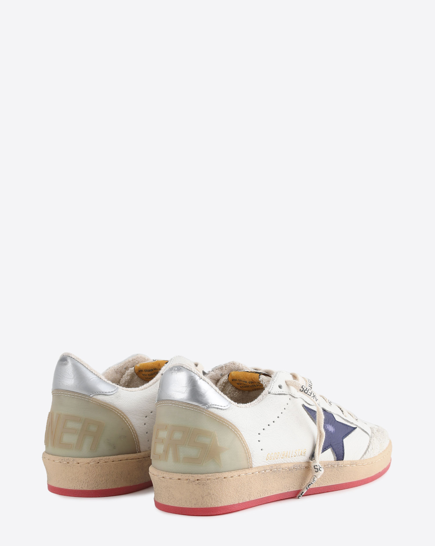 Sneakers Ball Star White Violet Silver 11379  Golden Goose 