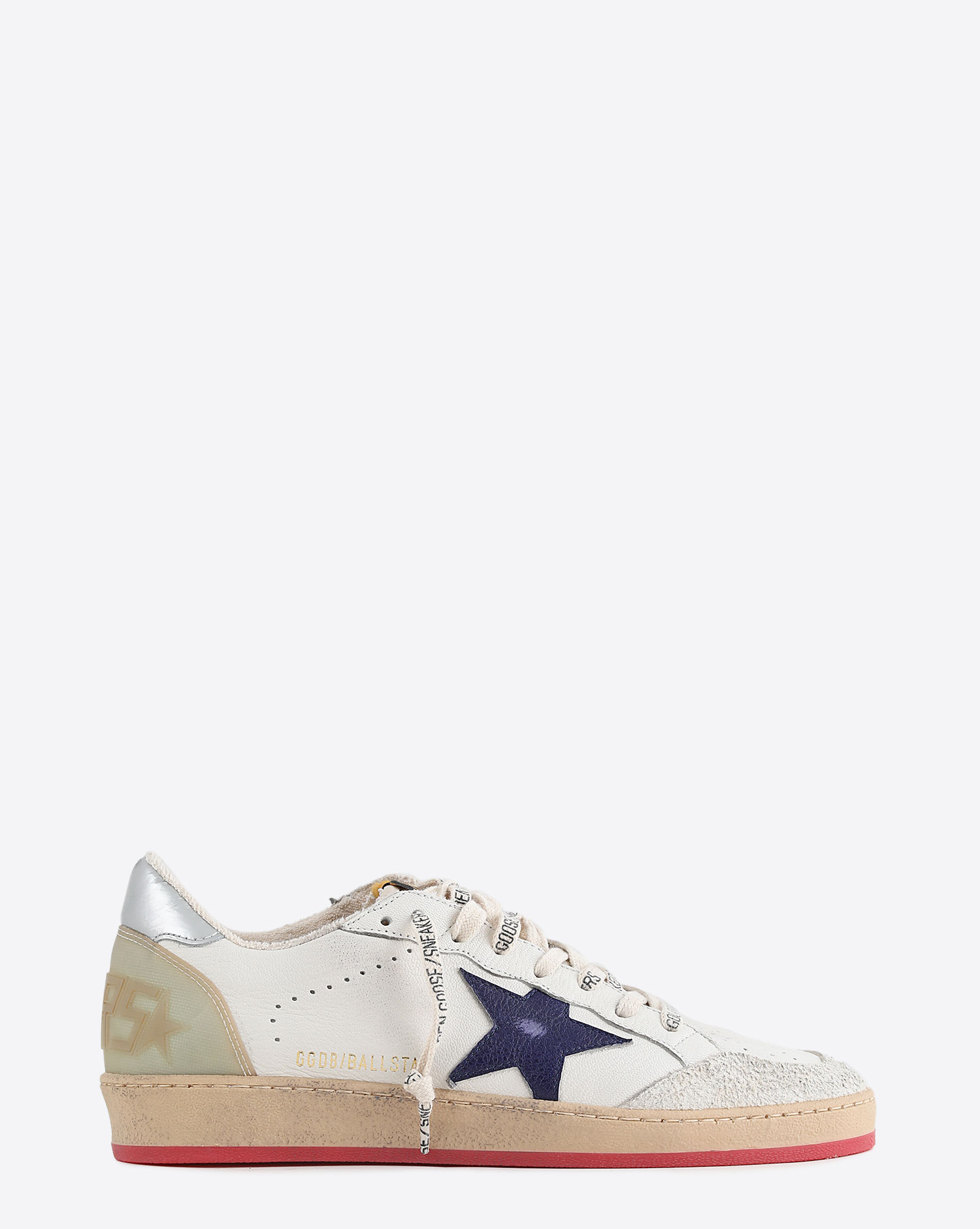 Golden Goose Sneakers Ball Star White Violet Silver 11379