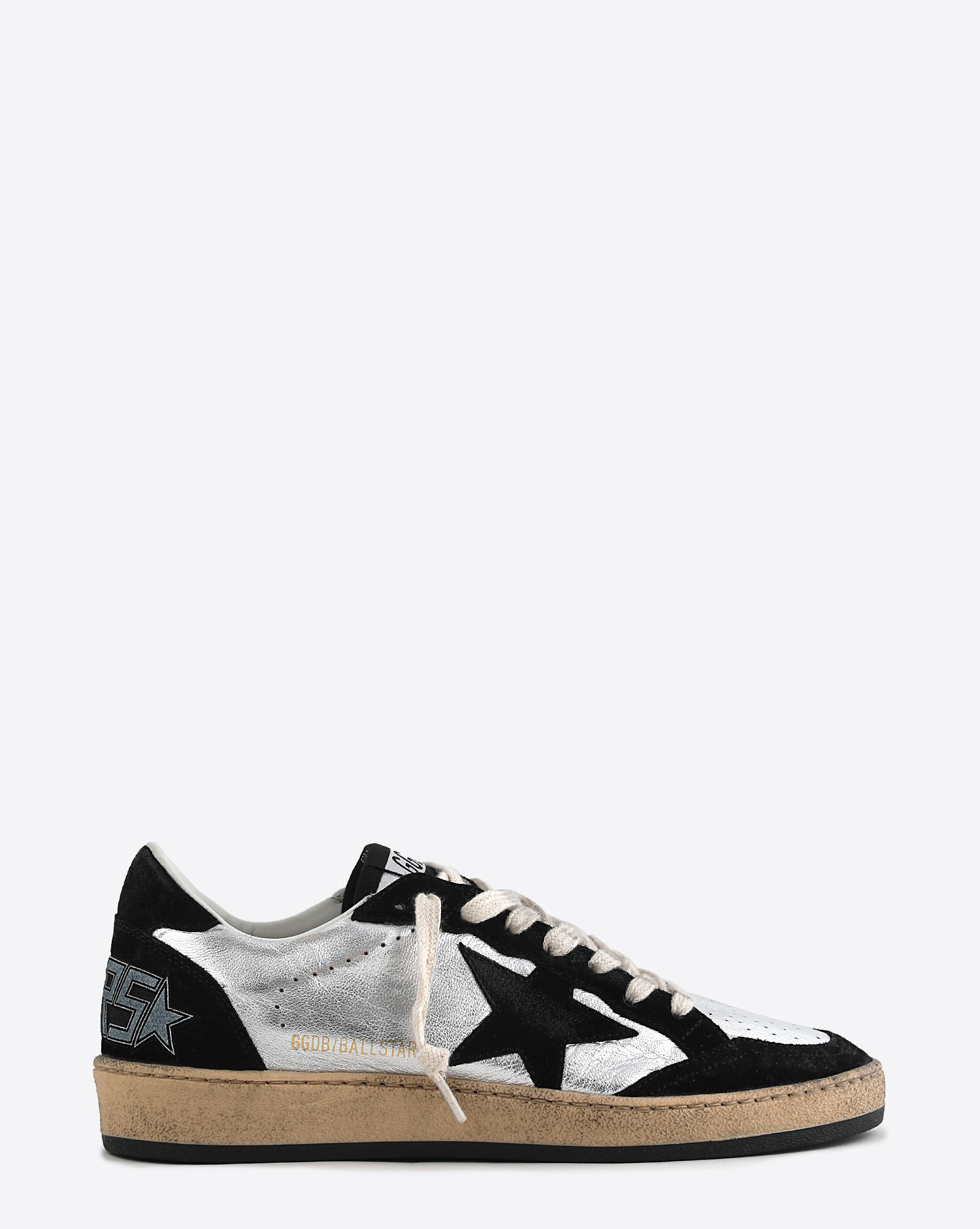 Golden Goose Sneakers Ballstar Silver Black 60246