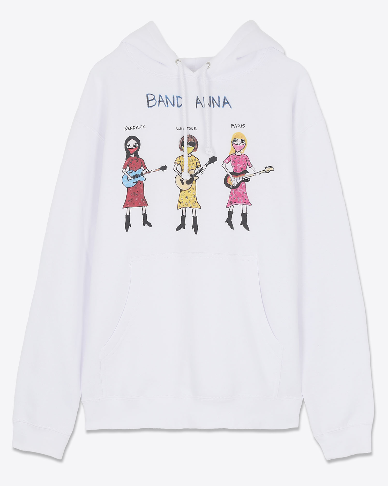 Sweatshirt Band Anna Unfortunate Portrait blanc 
