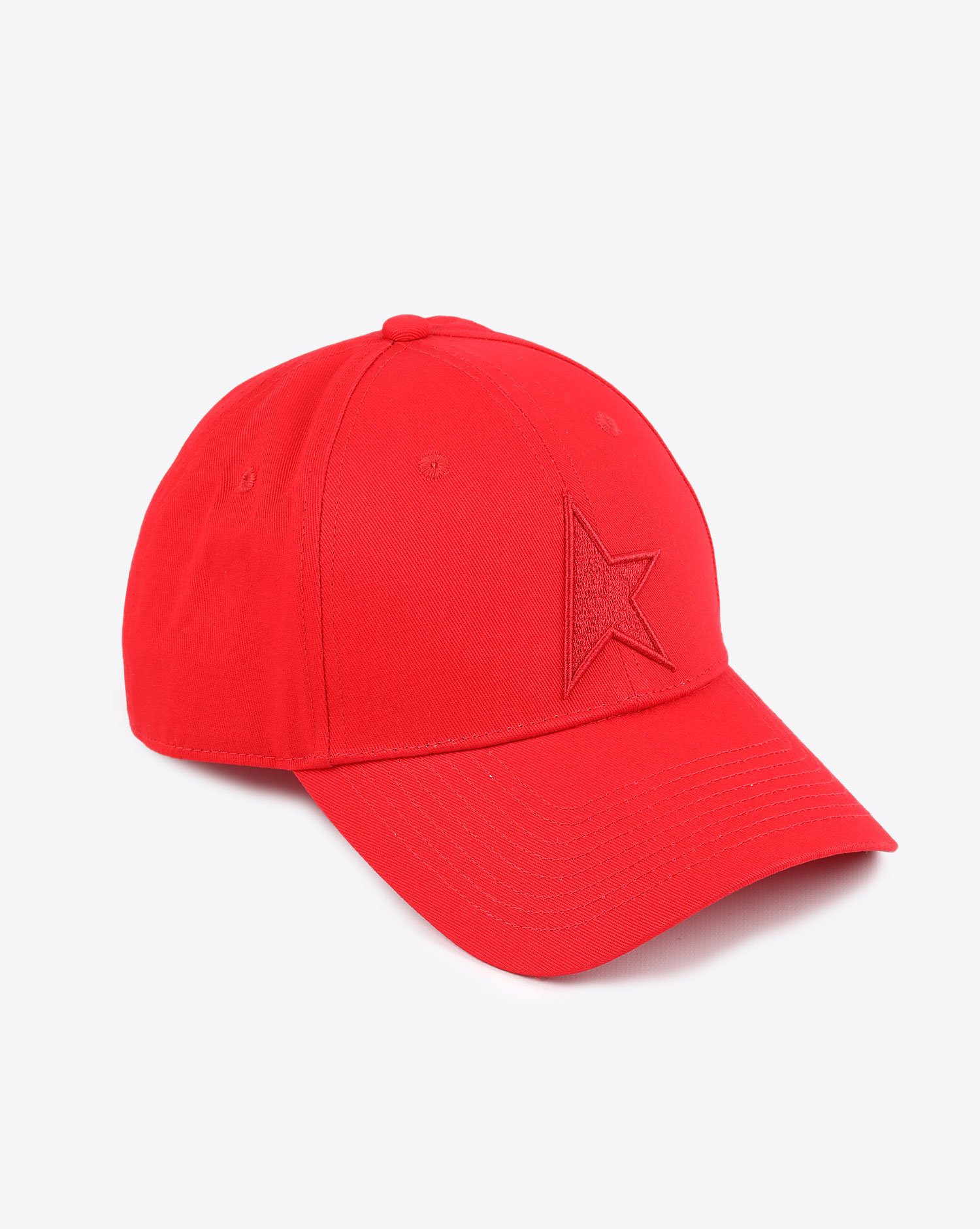 Casquette Baseball Golden Goose rouge. 
