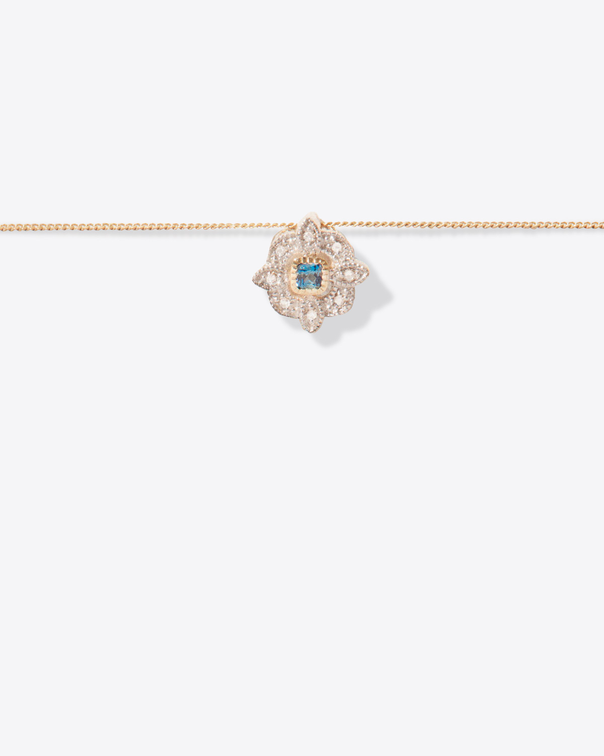 Pascale Monvoisin Collier Bettina London Bleu Topaz