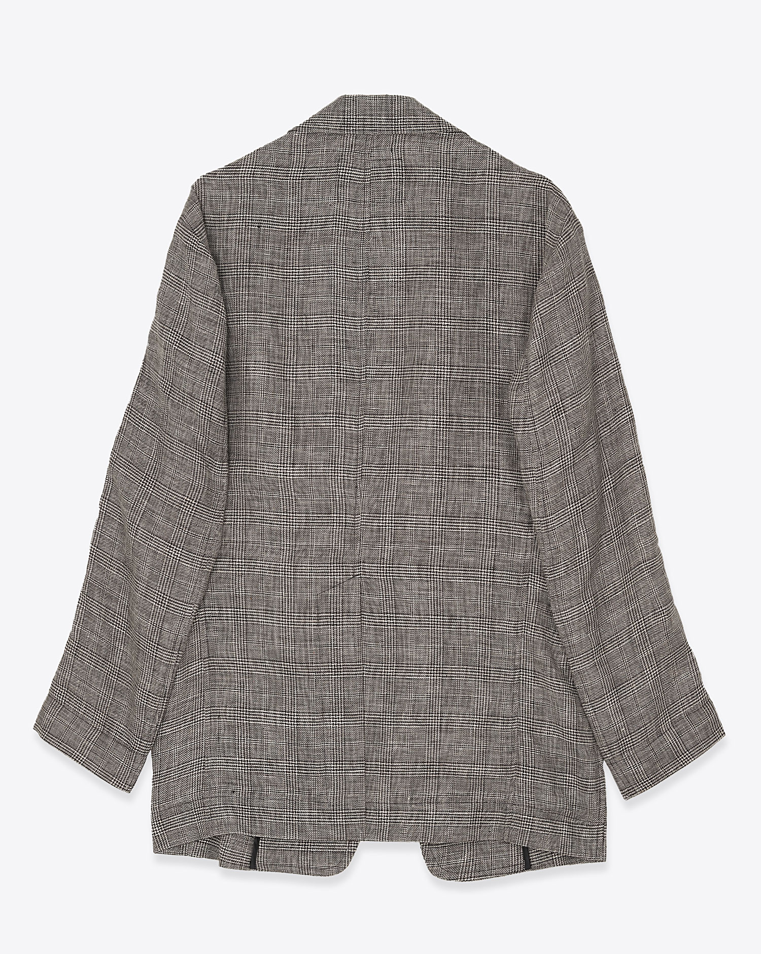 Veste oversized et en lin Prince de Galles noir et blanc Blazer Ragged Oversized R13. Dos.