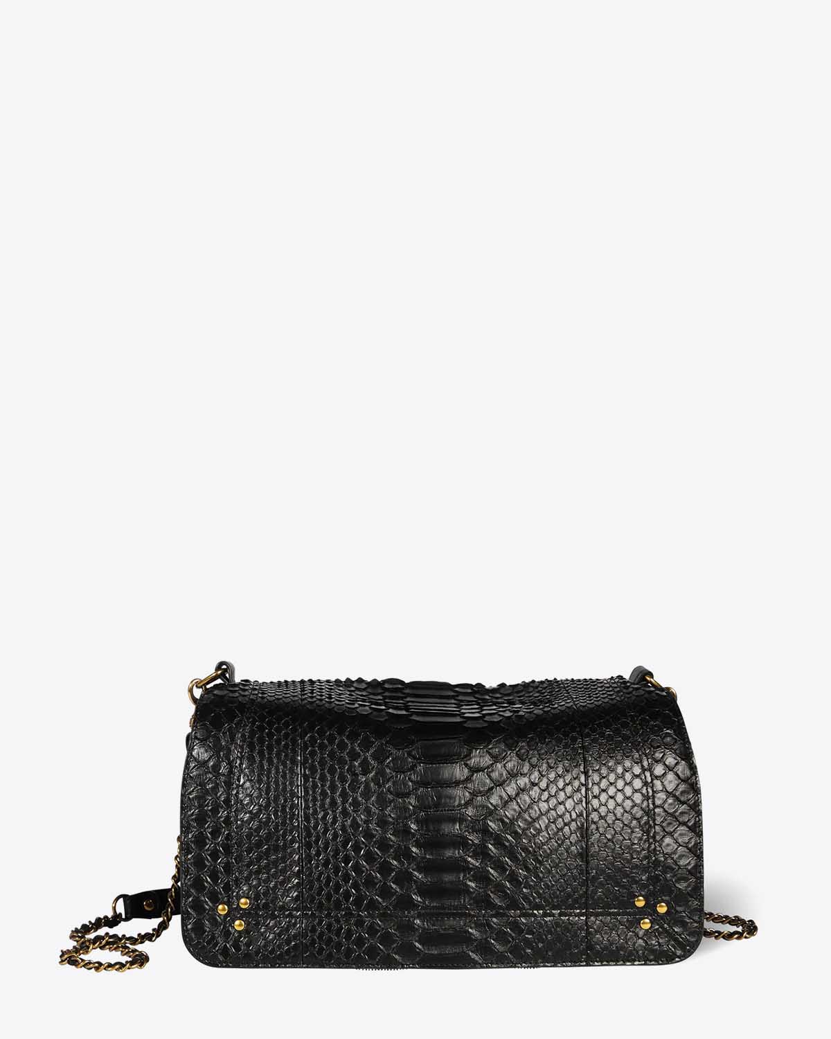 Jérôme Dreyfuss Sac Bobi L – Python Noir