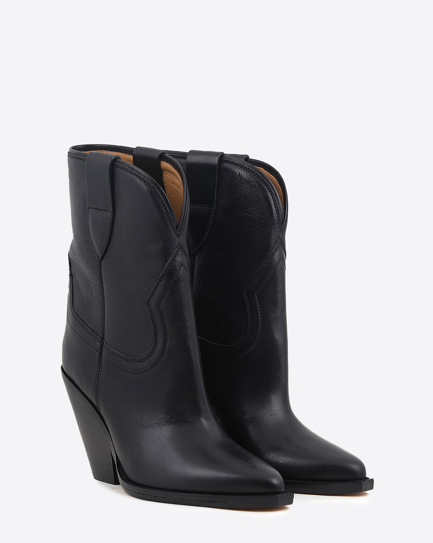 Isabel Marant Chaussures Boots Leyane Cuir Noir