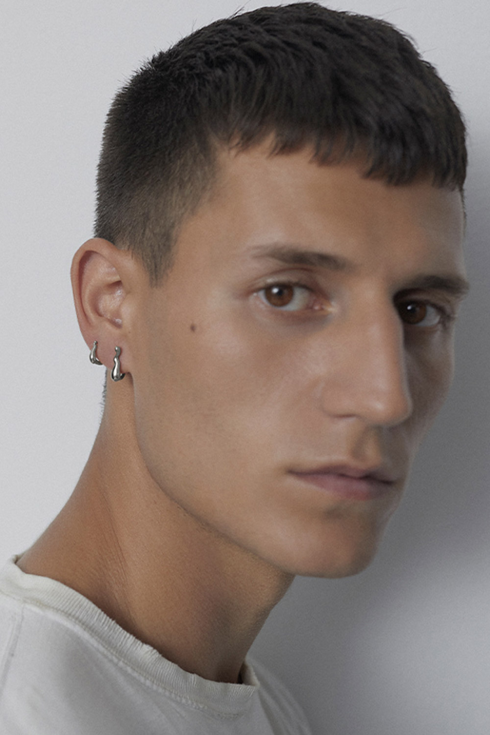 Produit Boucle d'Oreille Créole Warschauer Maria Black  Argent