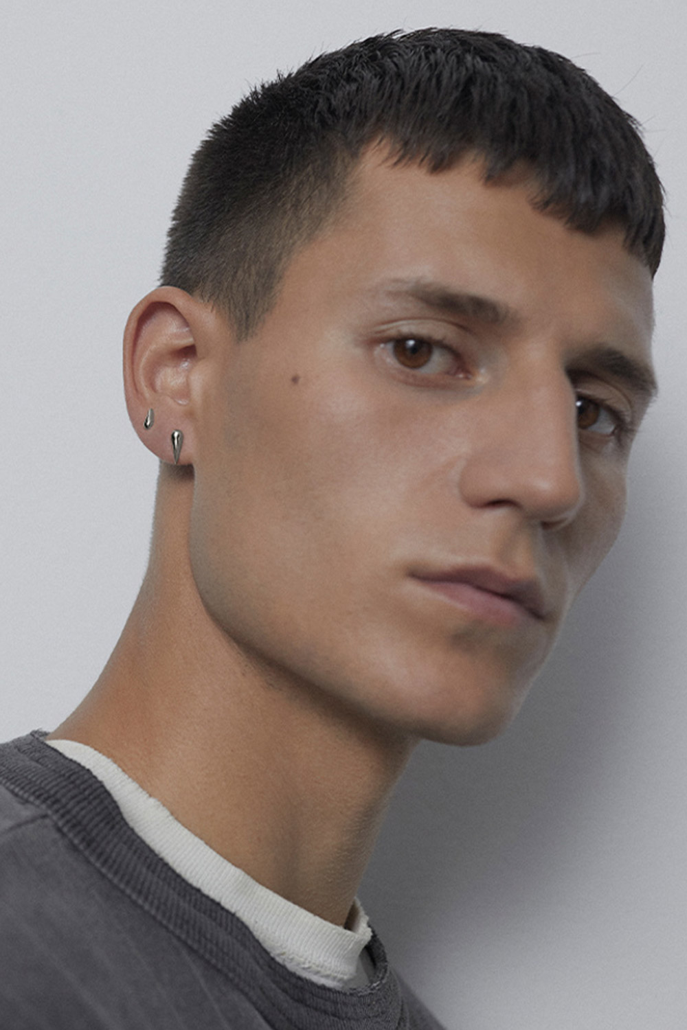Produit Boucle d'oreille Xberg Maria Black en argent. 