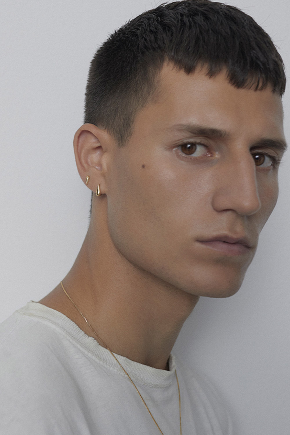 Produit Boucle d'oreille Xberg Maria Black en or. 