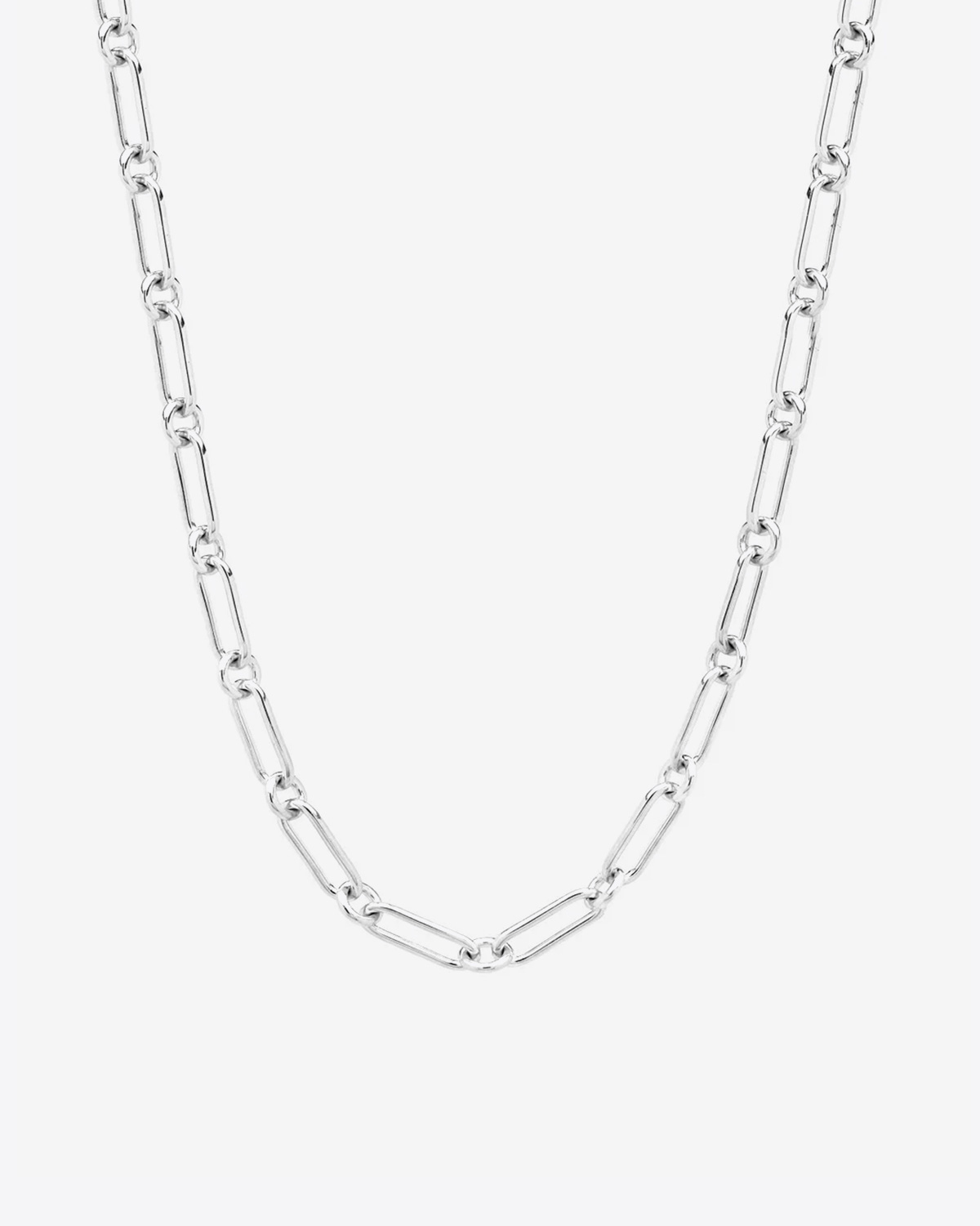 Collier Box Chain Large 52 cm Silver Tom Wood Project. 