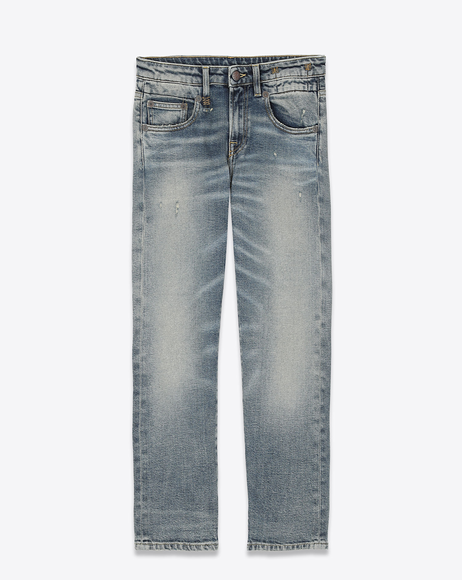 R13 Denim Jean Boy Straight Hester Blue Stretch