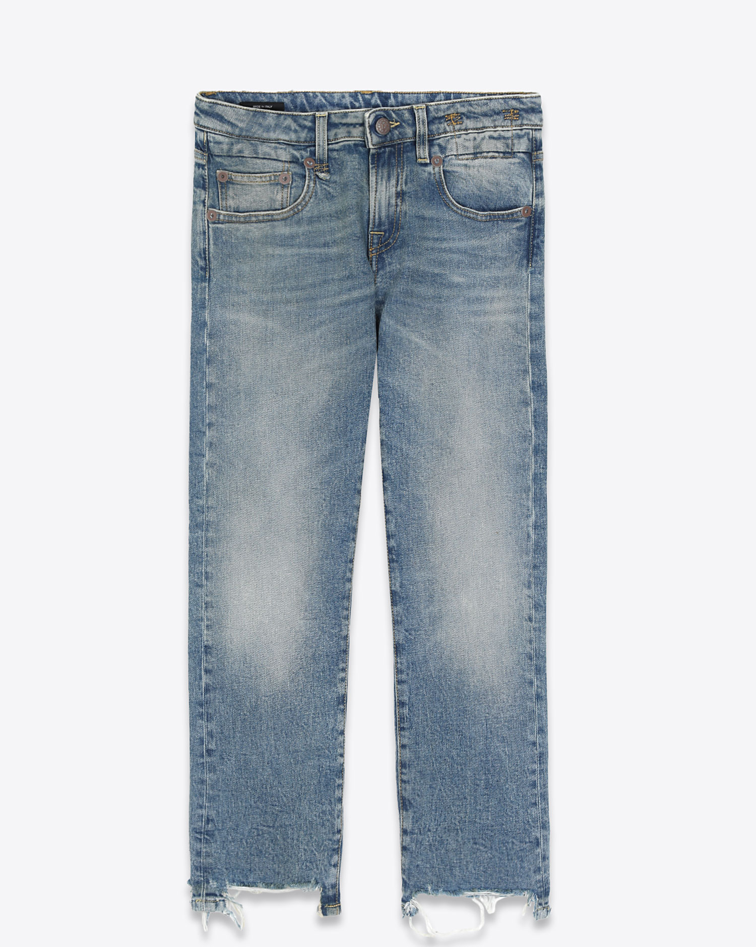 R13 Denim Jean Boy Straight With Rips – Carlton