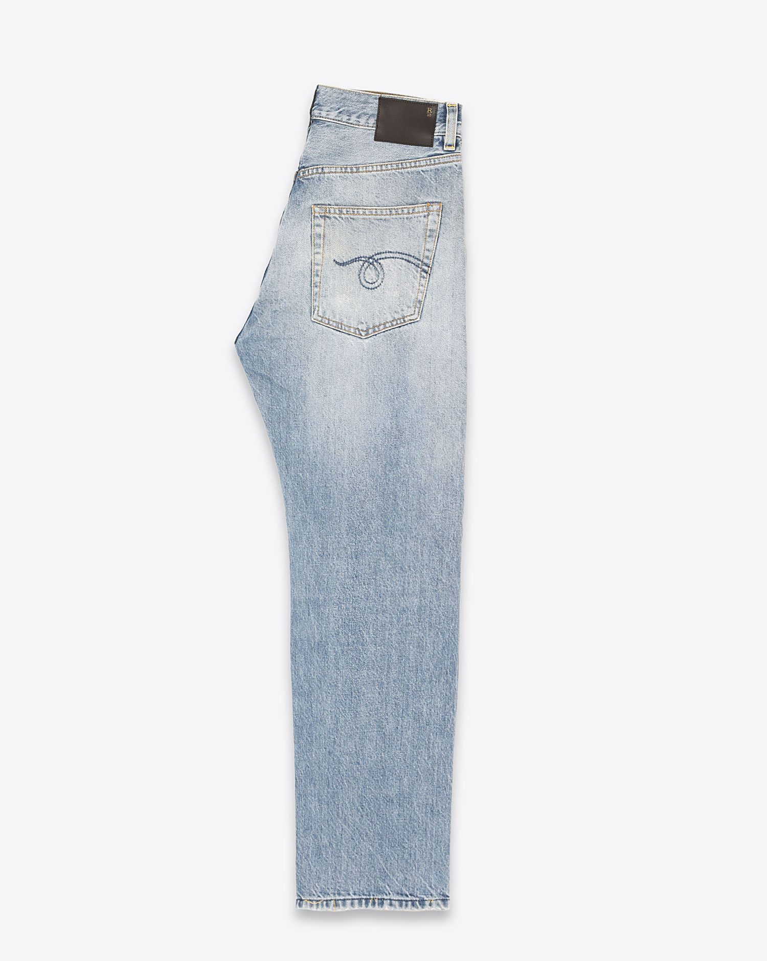 Jeans droit délavé bleu Boyfriend jean Irving blue r13 Denim 